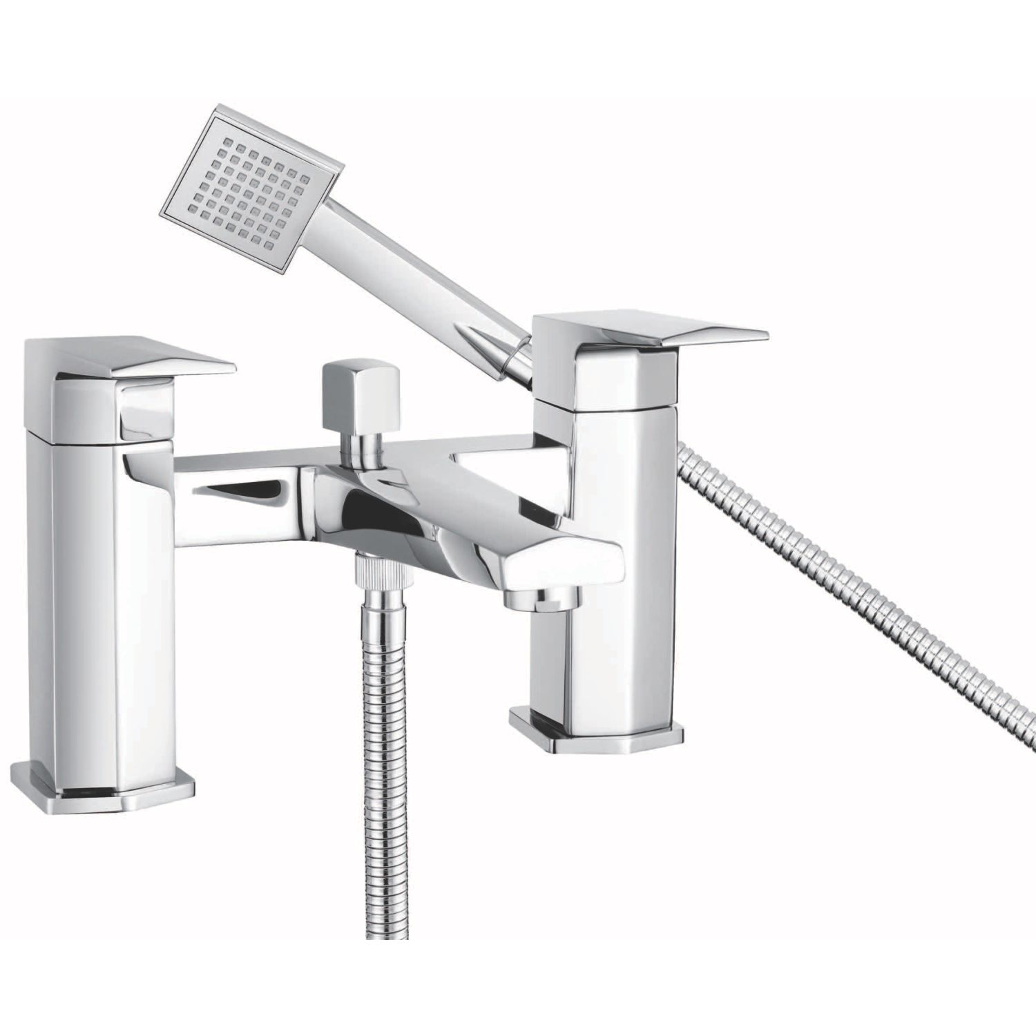 Bristan Elegance Chrome 150mm Deck Mounted Dual Control Manual Shower Mixer Tap (178FJ)