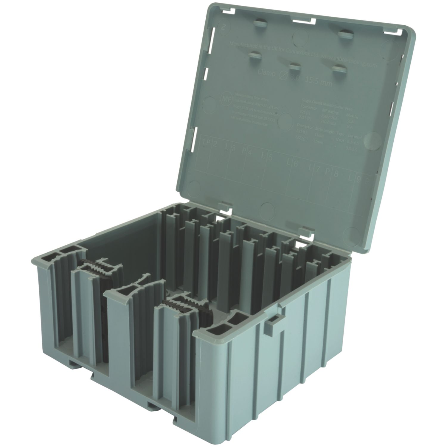 Wago 32A Junction Box 55 x 126 x 115mm Grey (178FT)