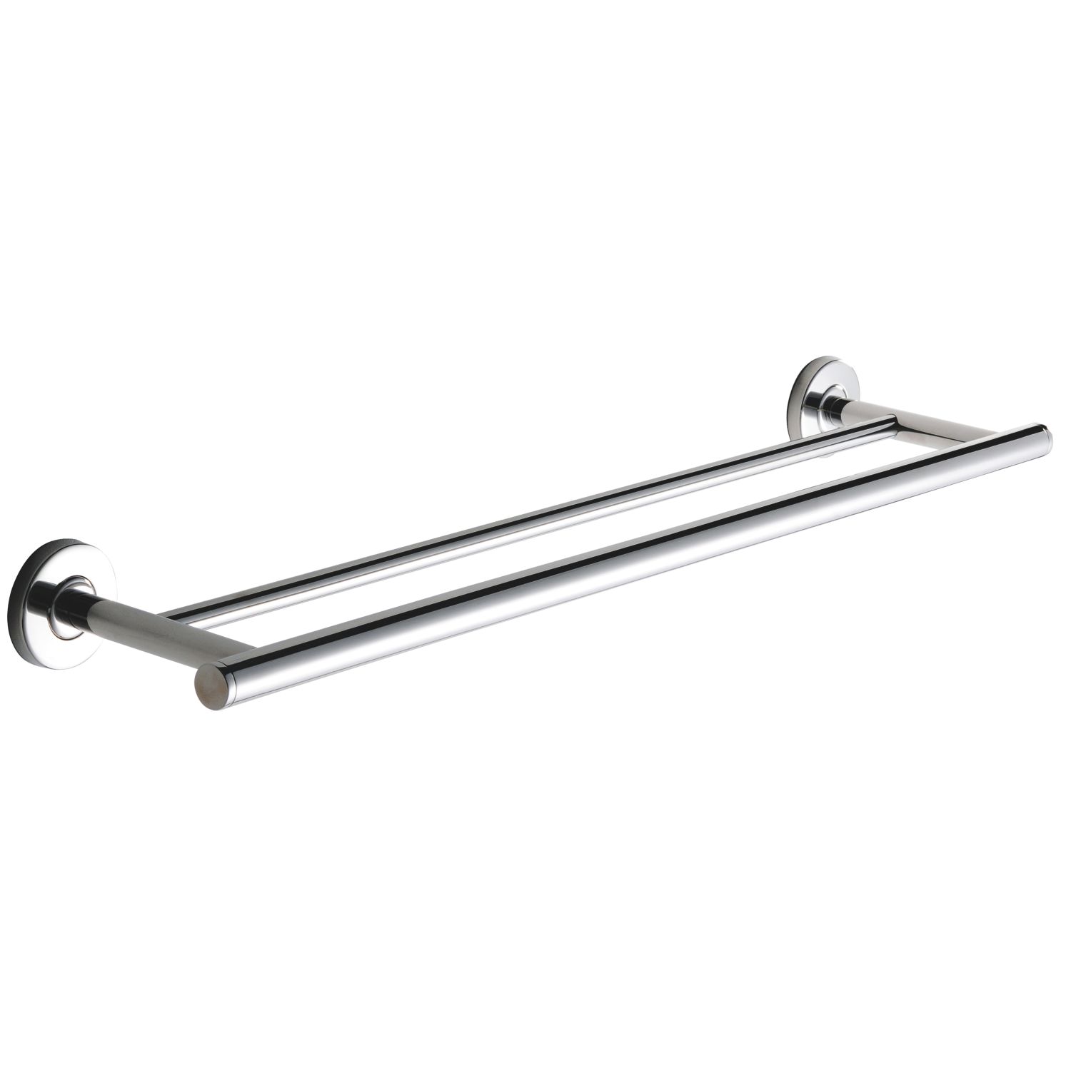 Medius Double Towel Rail Chrome 600mm x 125mm x 54mm (178GT)