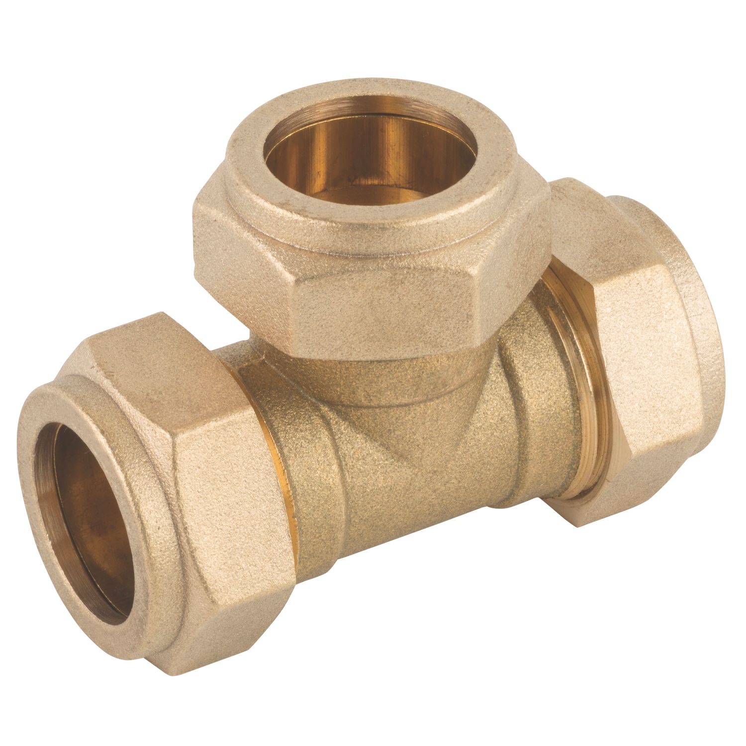 Midbrass Brass Compression Equal Tees 3/4" 2 Pack (178HP)