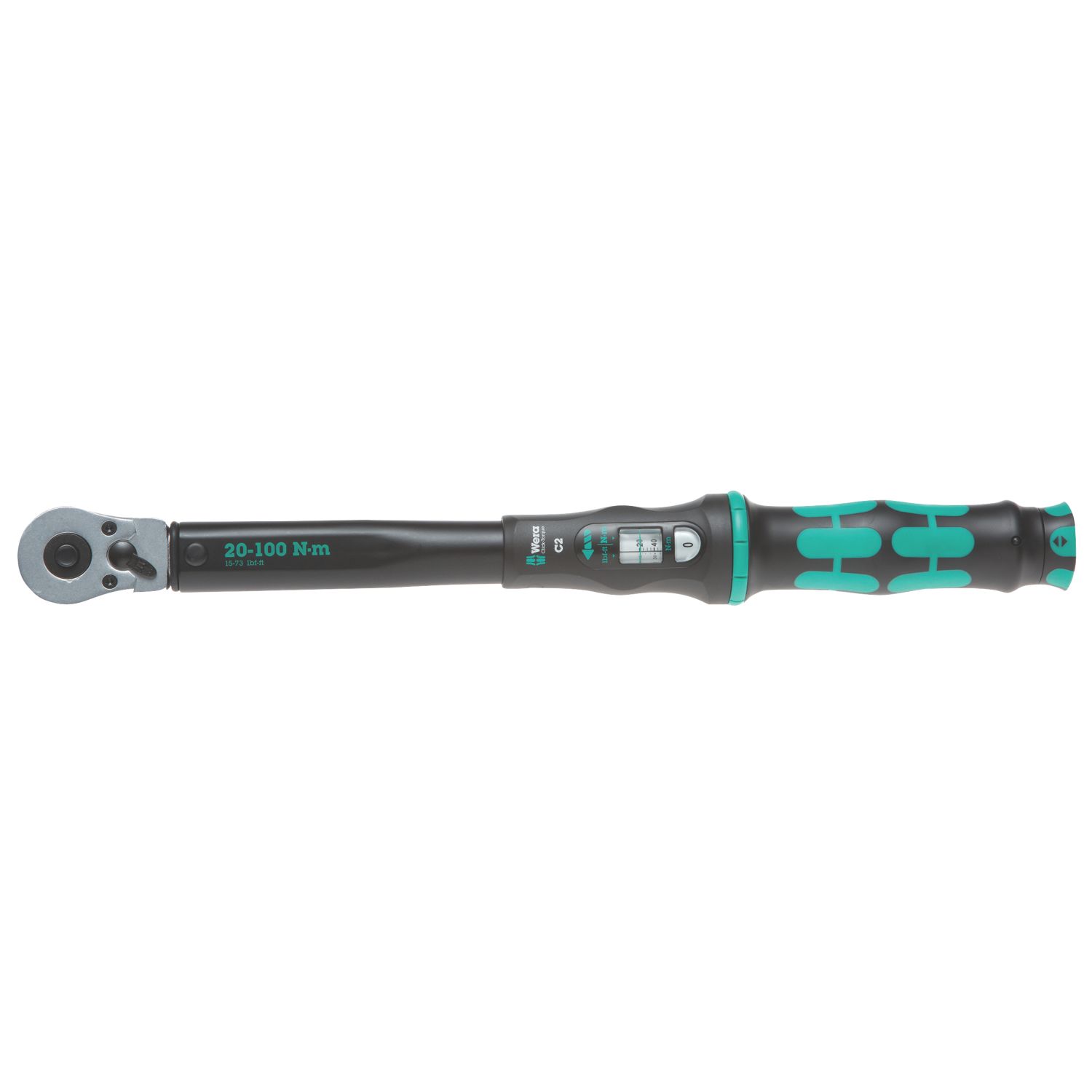 Wera Click-Torque C2 Adjustable Torque Wrench 1/2" x 18.1" (179HF)