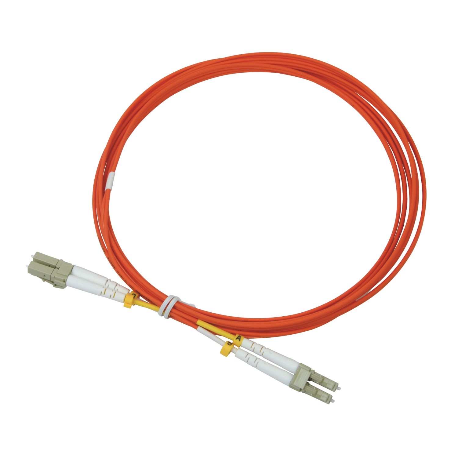 Labgear Duplex Multi Mode Orange LC- LC OM2 LSZH Fibre Optic Cable 3m (180KM)
