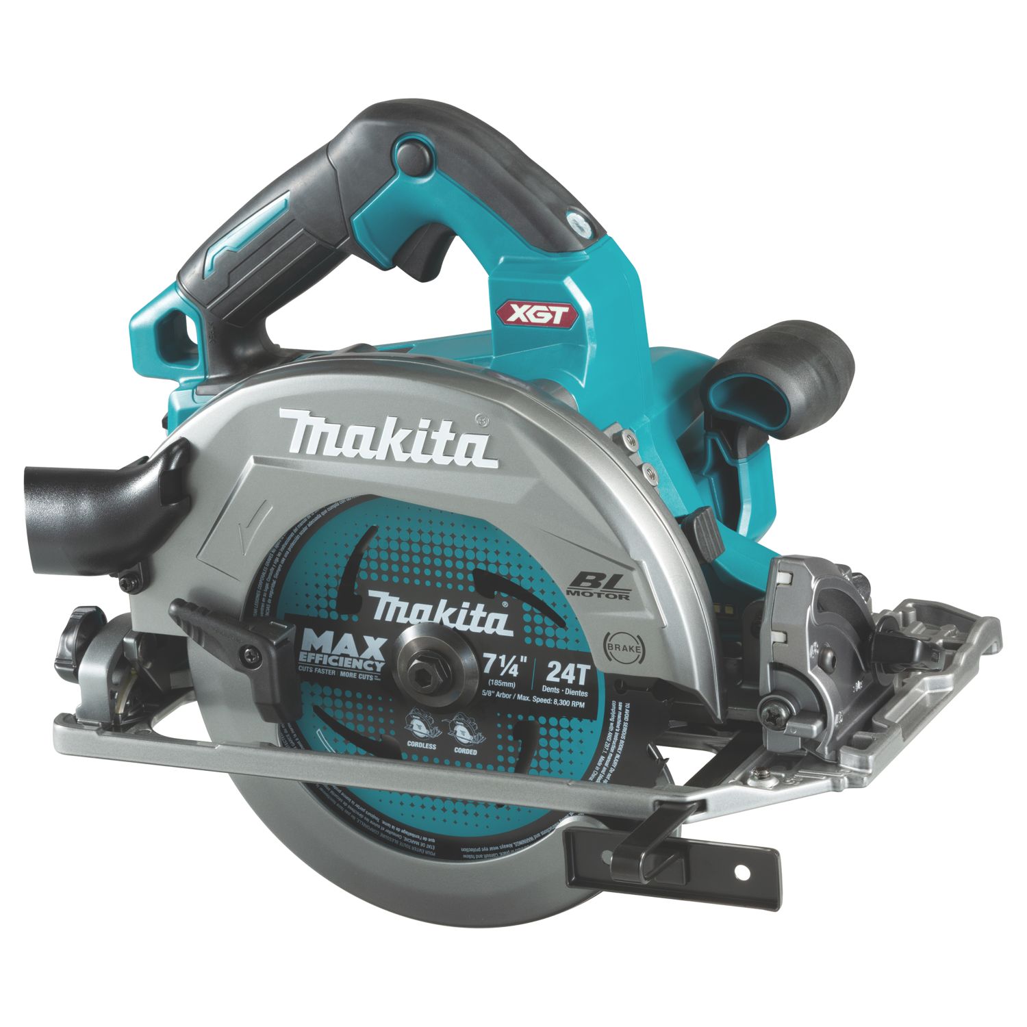 Makita HS004GD203 190mm 40V 2 x 2.5Ah Li-Ion XGT Brushless Cordless Circular Saw (180VV)