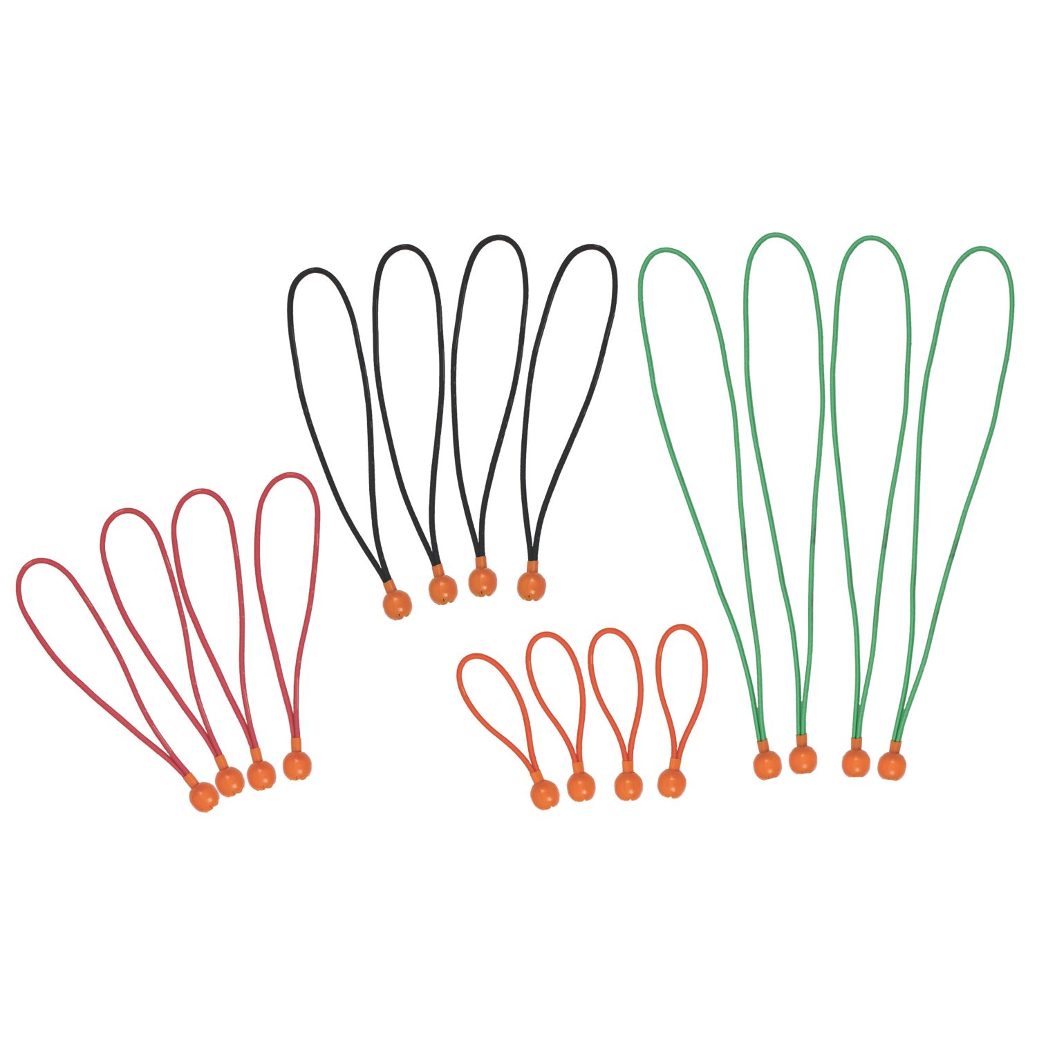 Smith & Locke Assorted Bungee Set 150-450mm x 4mm 16 Pieces (182XT)