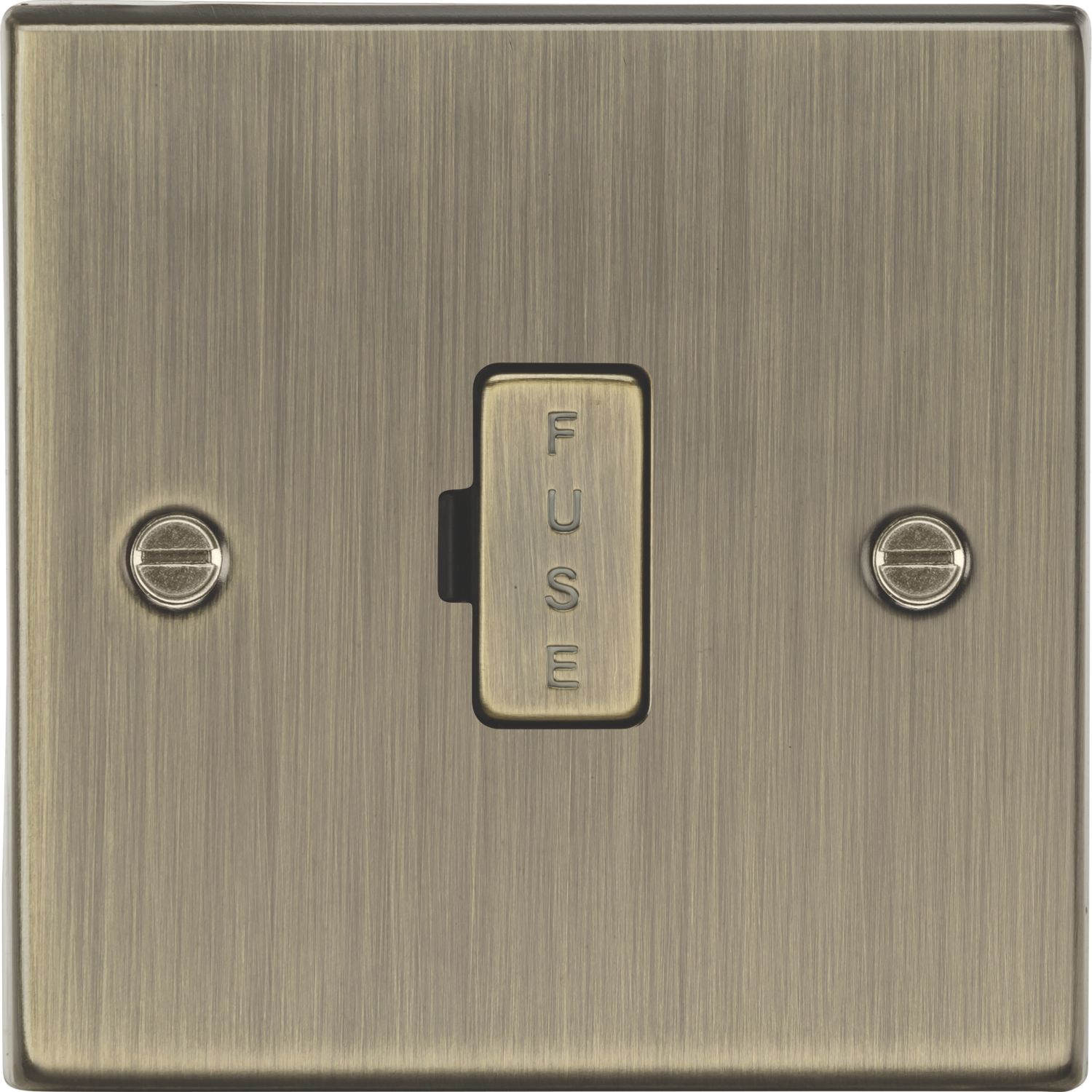 Knightsbridge 13A Unswitched Fused Spur Antique Brass (183TY)