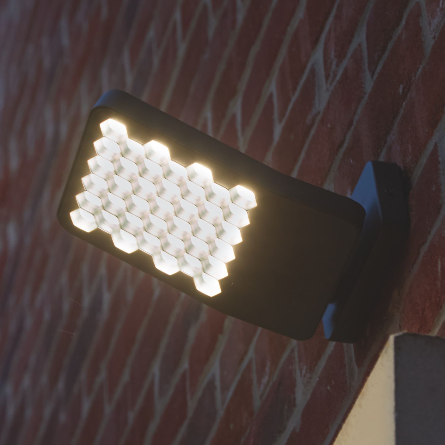 Lutec Atlantis Outdoor LED Anti-Glare Floodlight Dark Grey 24W 3200lm (184AJ)