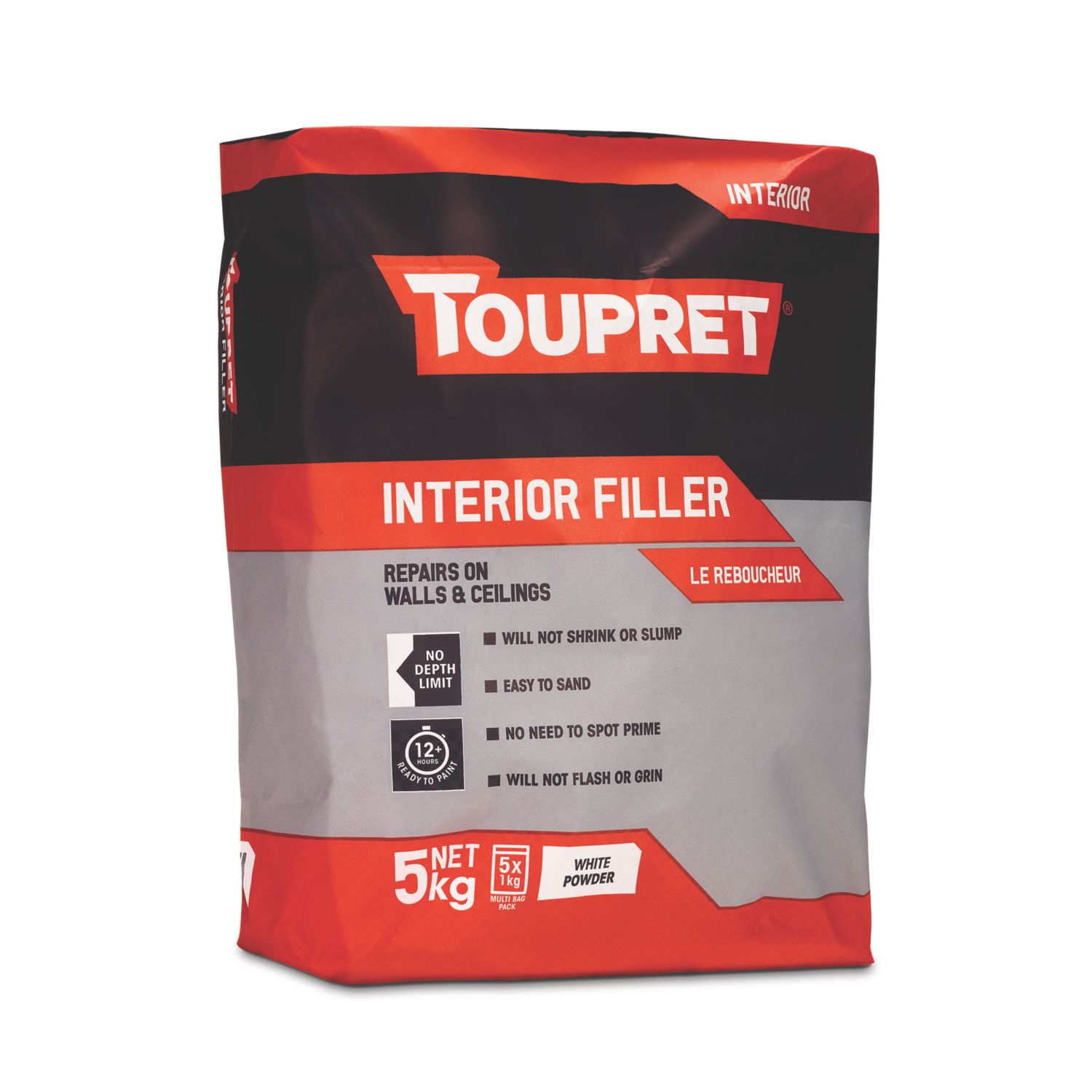 Toupret Interior Filler 5kg 5 Pack (184HE)