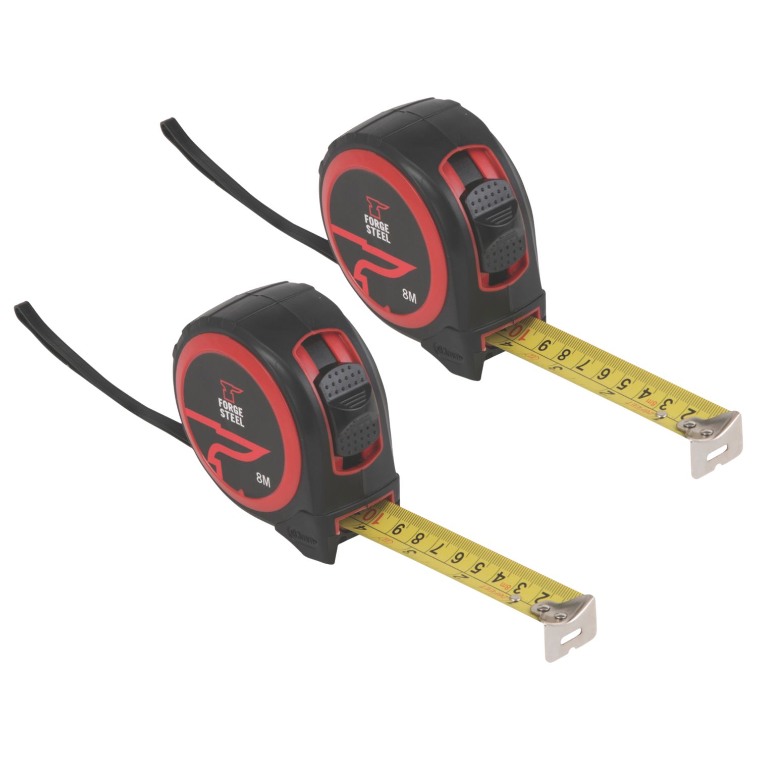 Forge Steel 8m Tape Measure Set 2 Pack (184PR)