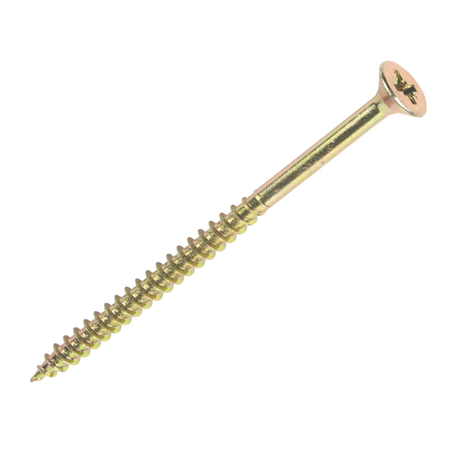 Goldscrew PZ Double-Countersunk Thread Cutting Multipurpose Screws 6mm x 120mm 50 Pack (18579)
