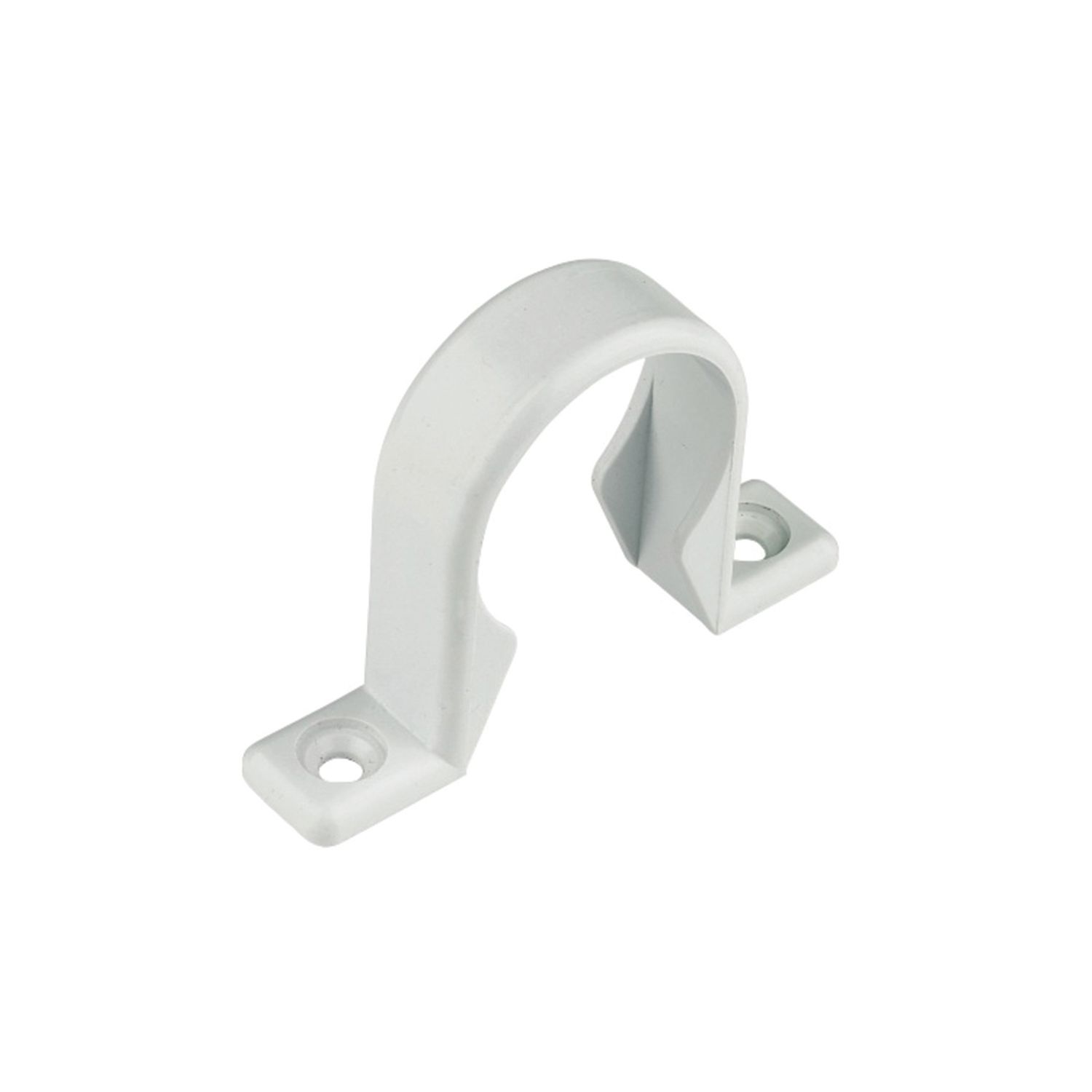FloPlast Push-Fit Pipe Clips White 40mm 10 Pack (18926)
