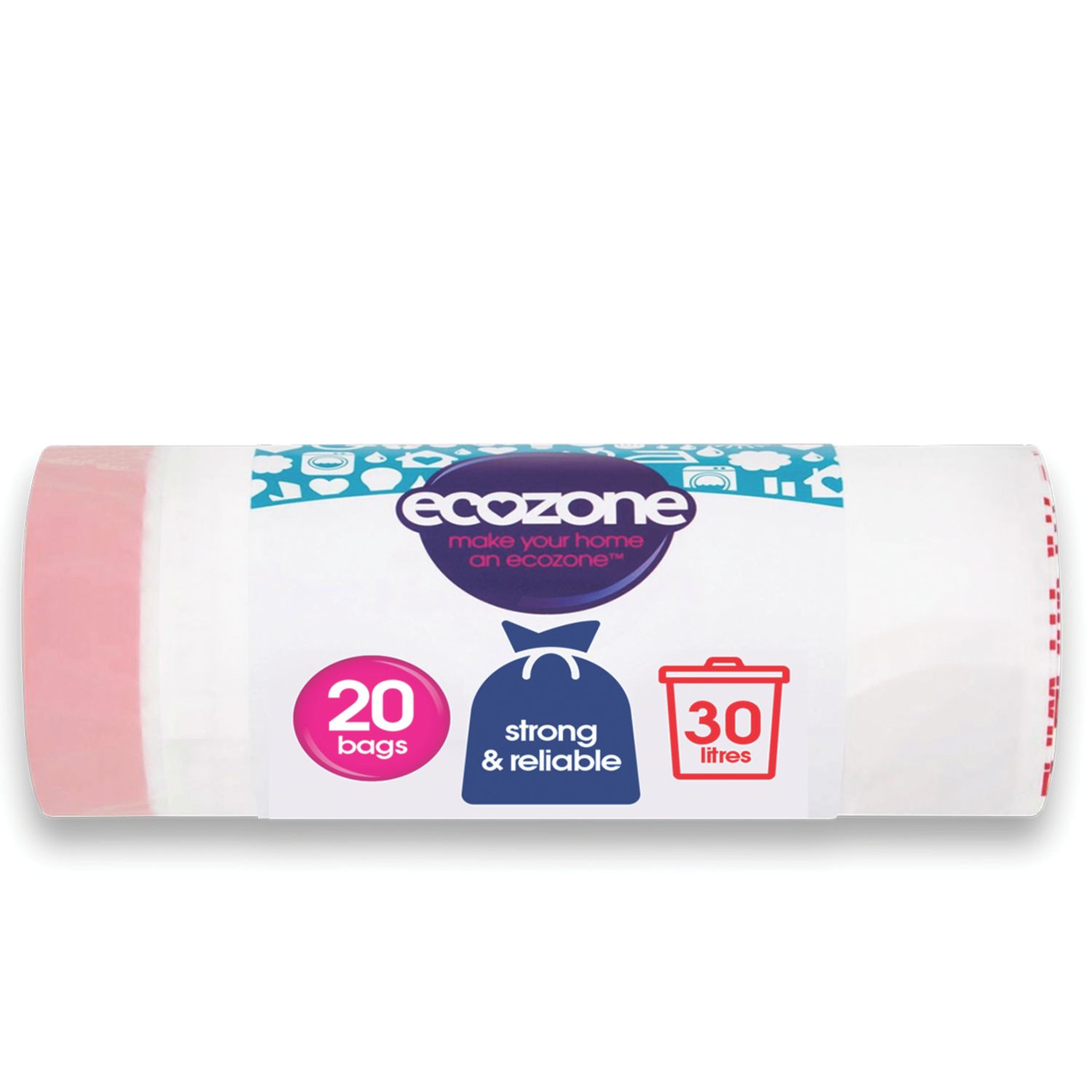 HG White Medium Bin Liners 30Ltr 20 Pack (189FC)