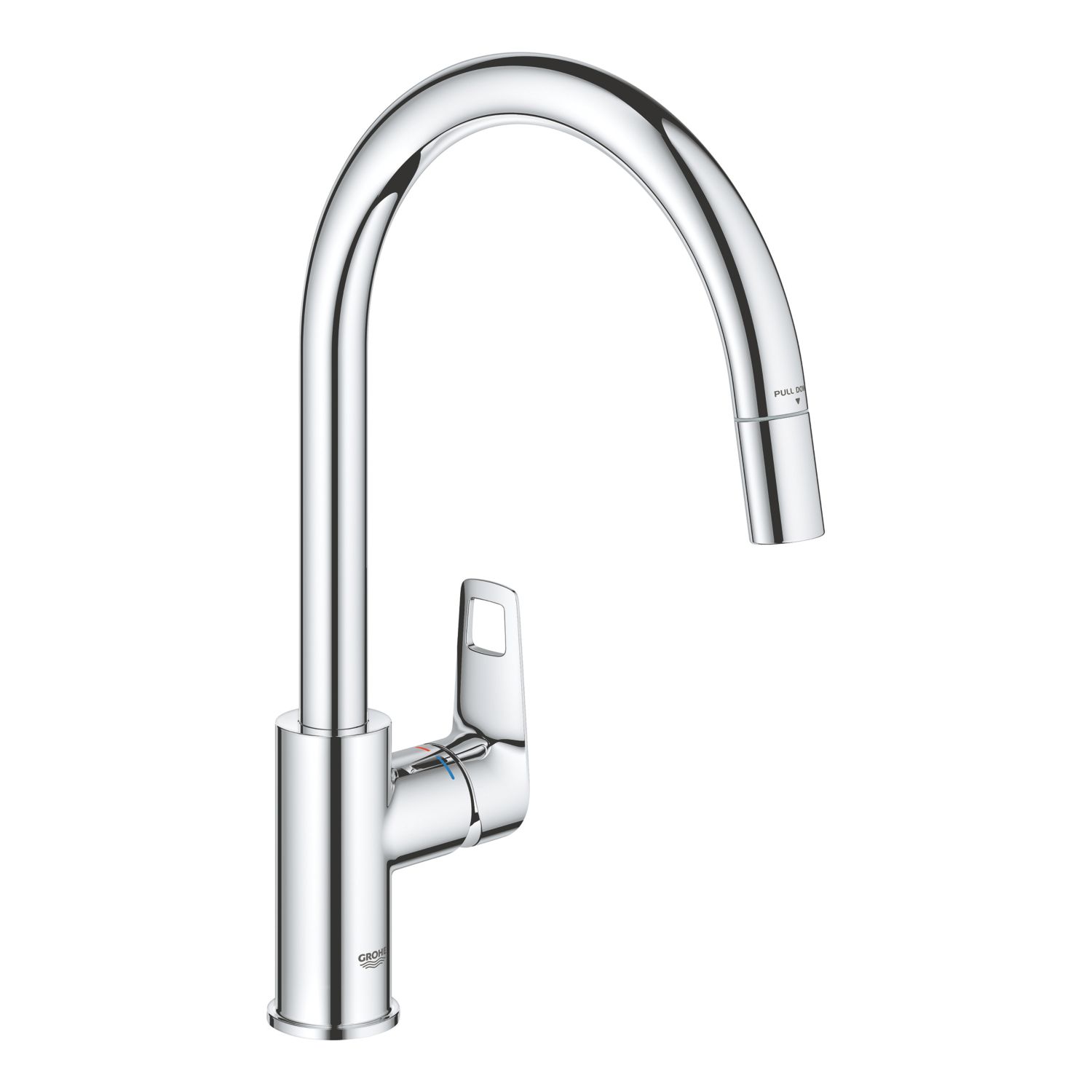 Grohe Start Cumbria C-Spout Pull-Out Kitchen Tap Chrome (189KN)