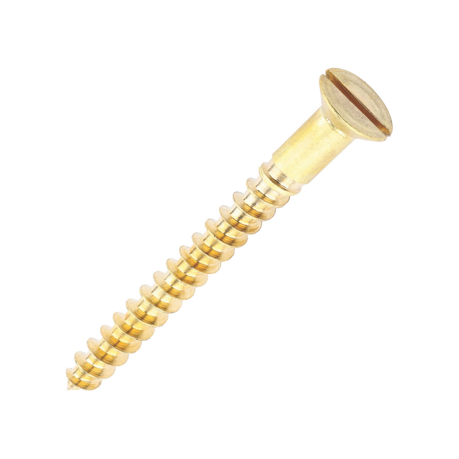 Timco Slotted Countersunk Self Tapping Wood Screws 10ga x 2" 100 Pack (190KF)