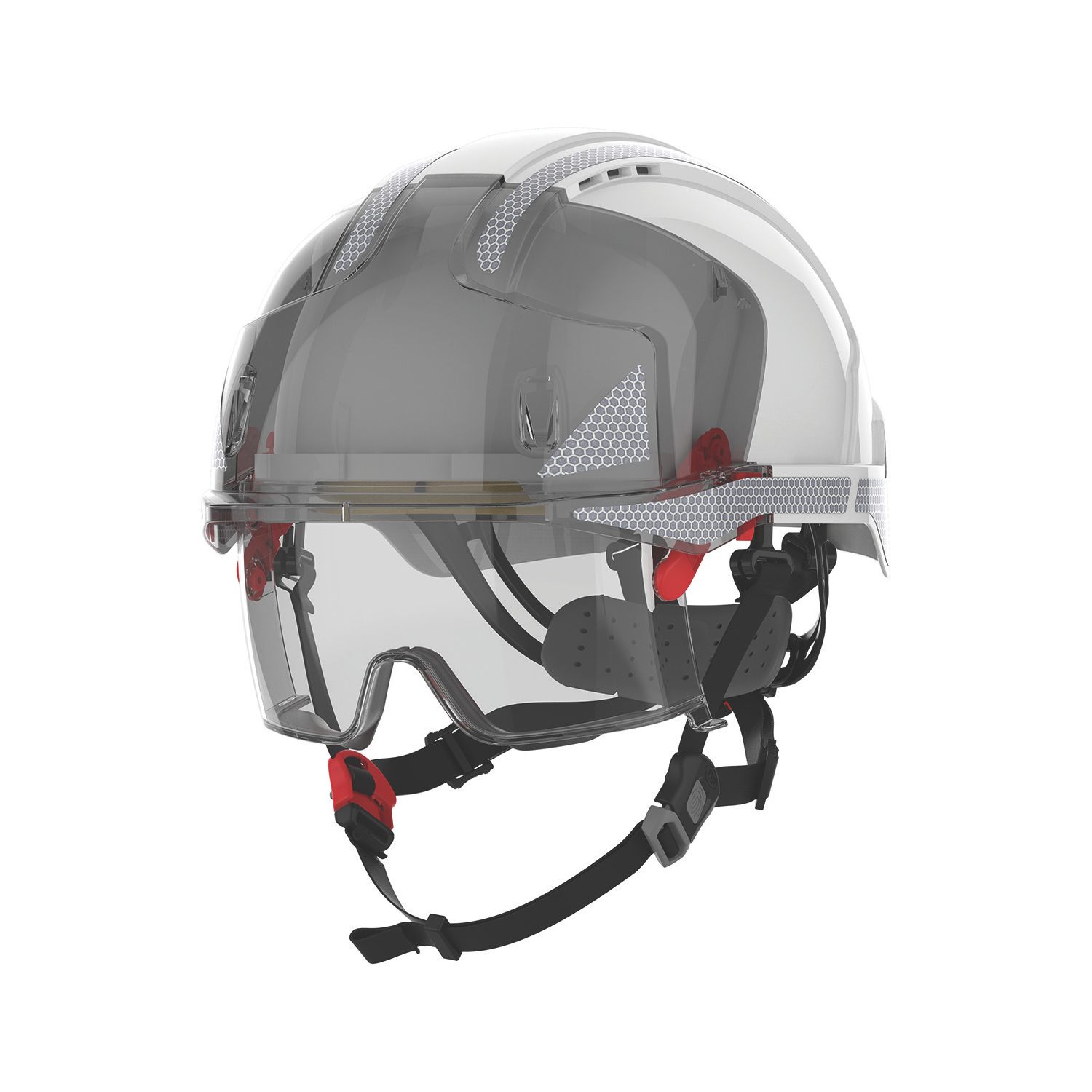 JSP Evo Vistalens Dualswitch Safety Helmet White (190YL)