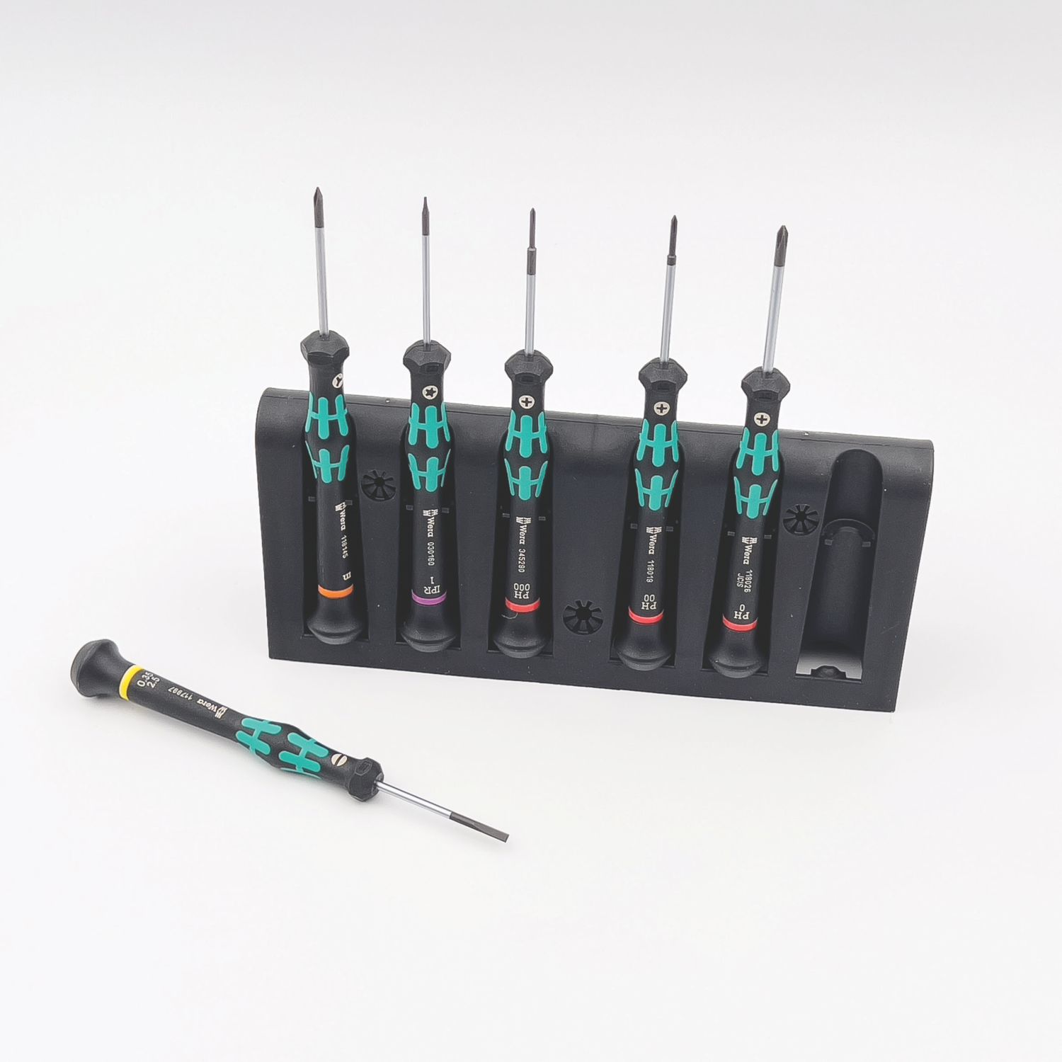 Wera 2050/6 Kraftform Micro Mixed Precision Screwdriver Set 6 Pieces (191TX)
