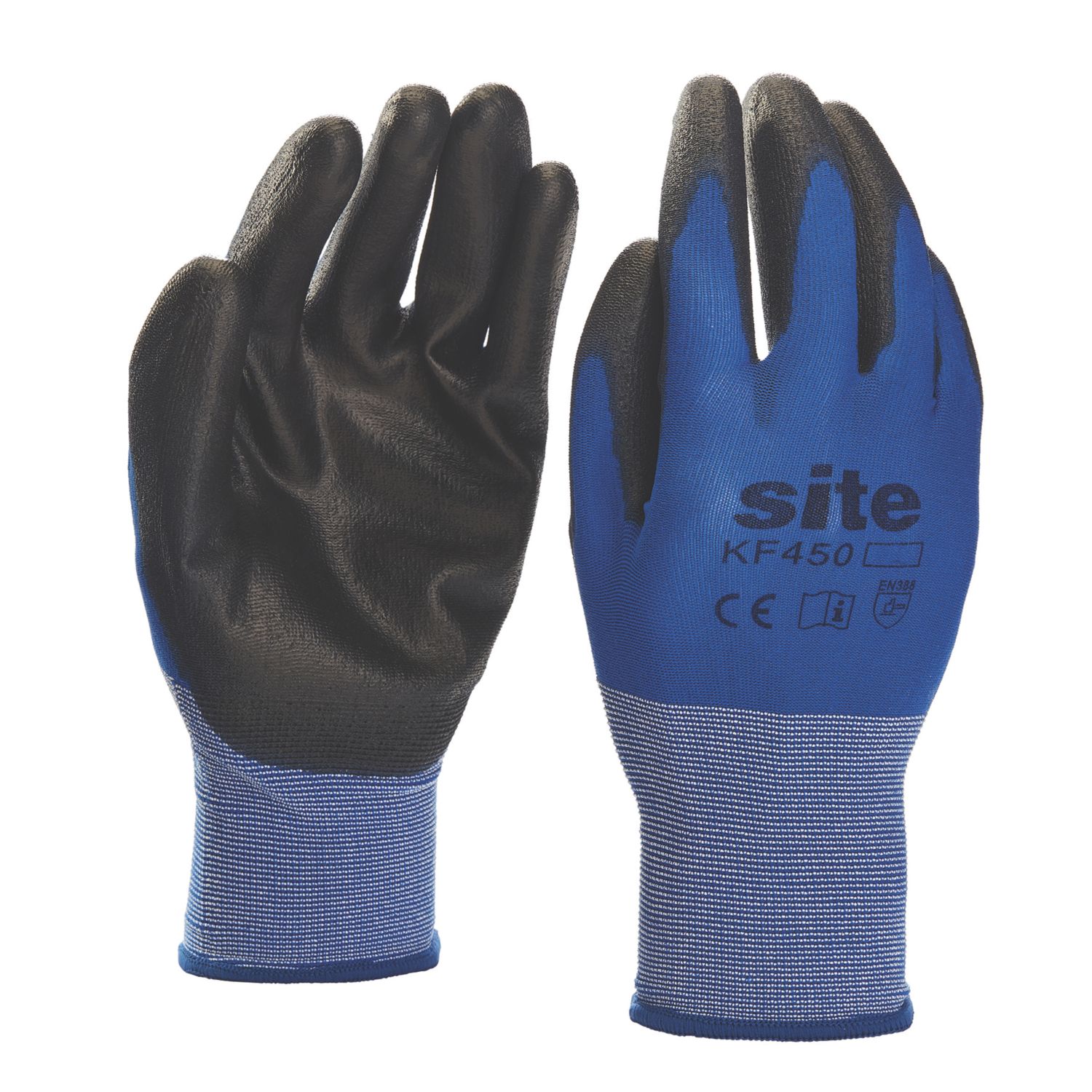 Site SWG450 Safety Gloves Blue Large (191YW)