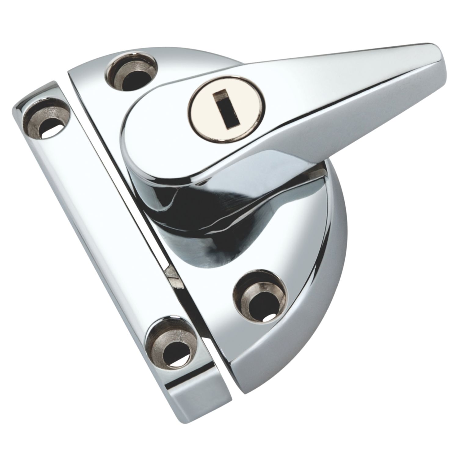 Smith & Locke Sash Window Fastener White 75mm x 38mm (191YX)