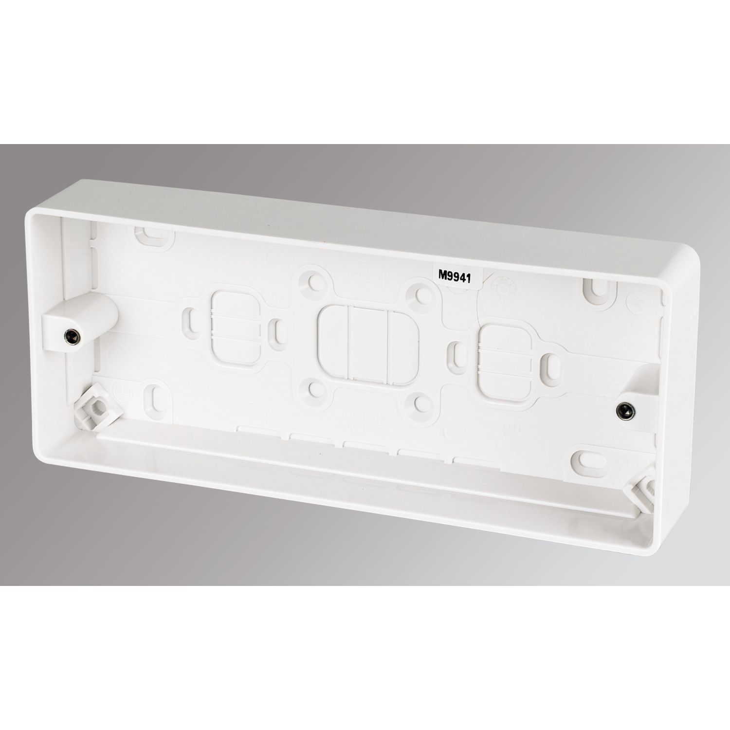 MK Logic Plus 3-Gang Surface Pattress Back Box 30mm (19268)
