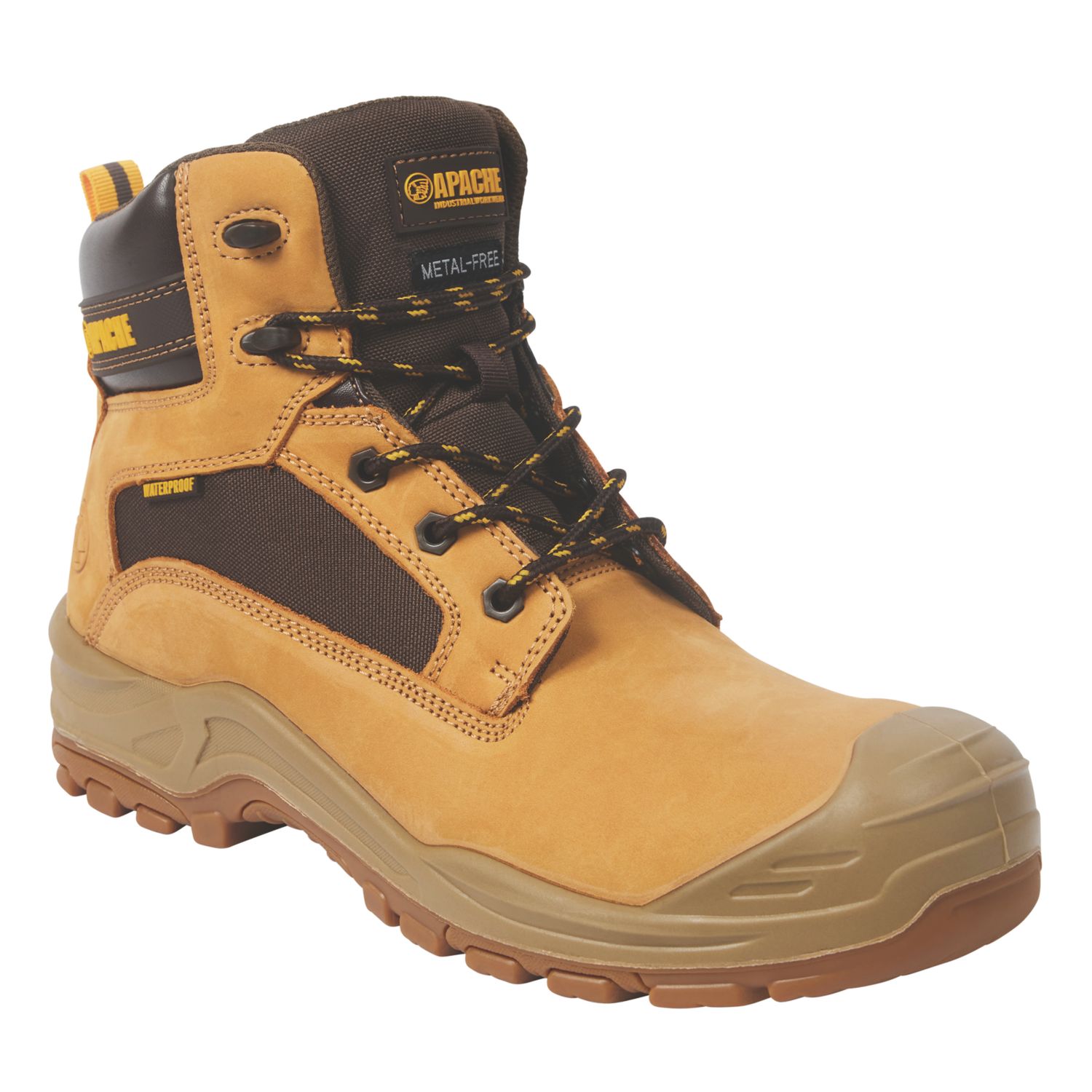 Apache ATS Arizona Size 3 Honey Waterproof Safety Boots (193JH)