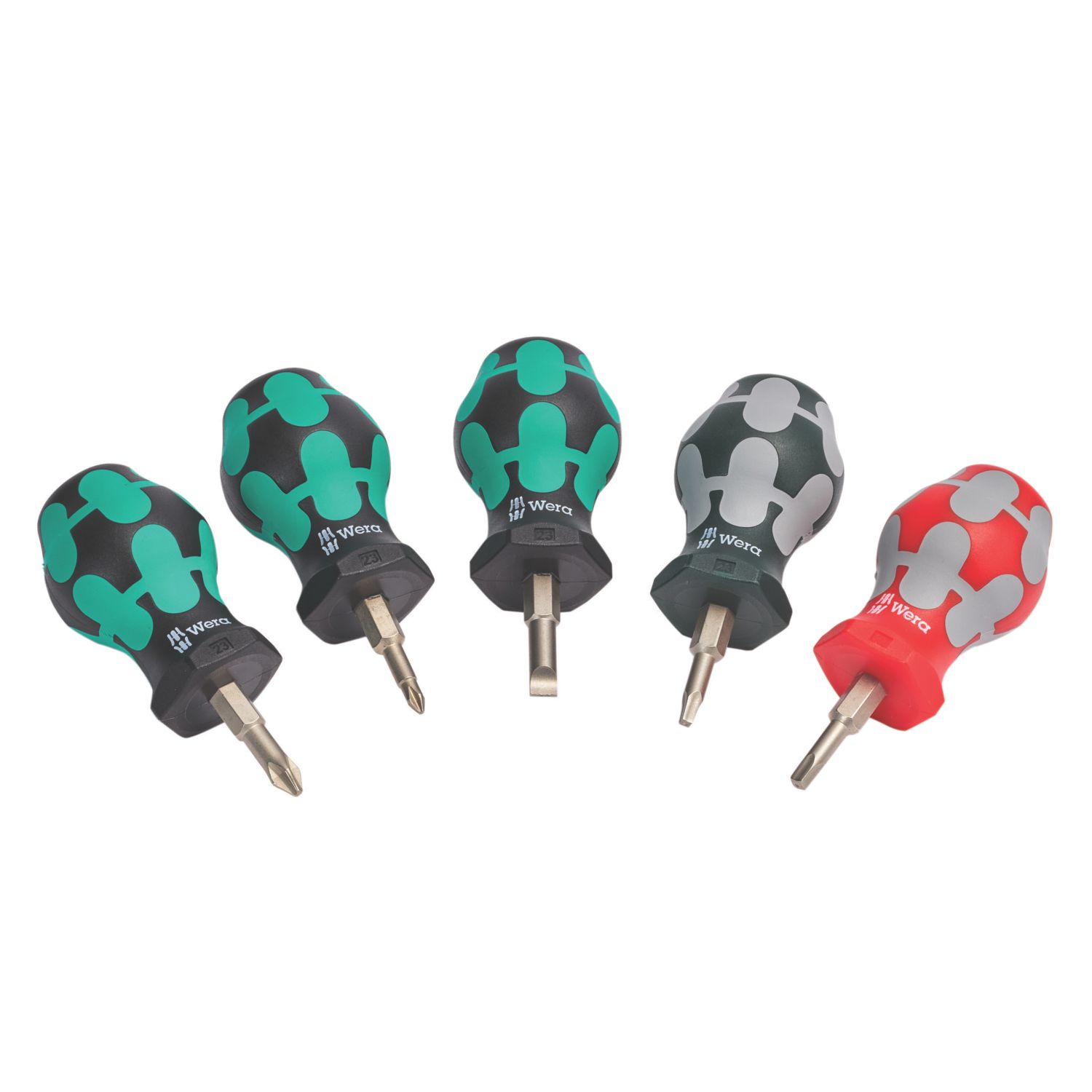 Wera (3) Mixed Stubby Screwdriver Set 5 Pcs (193XX)