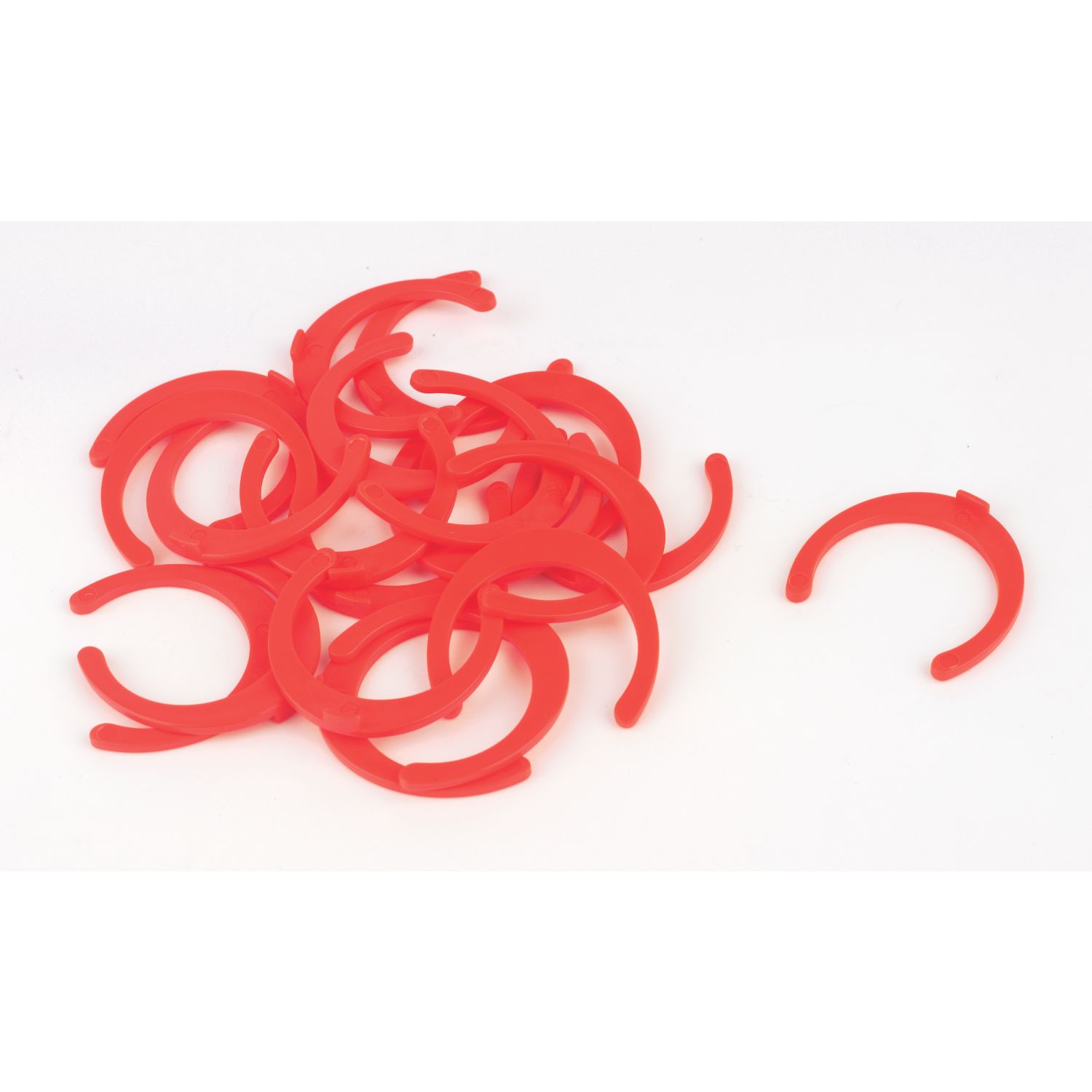 FloPlast FloFit+ Plastic Collet Clips Red 22mm 20 Pack (194FA)