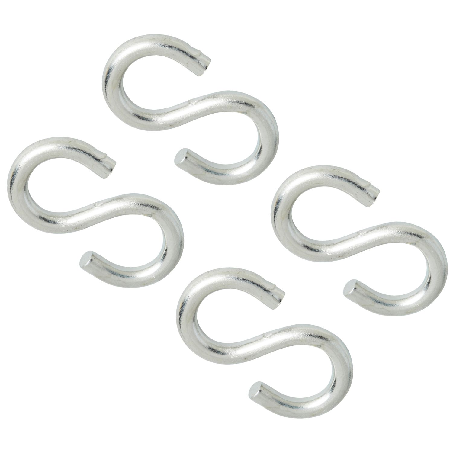 Diall S-Hooks Zinc-Plated 45 x 5mm 4 Pack (1954V)