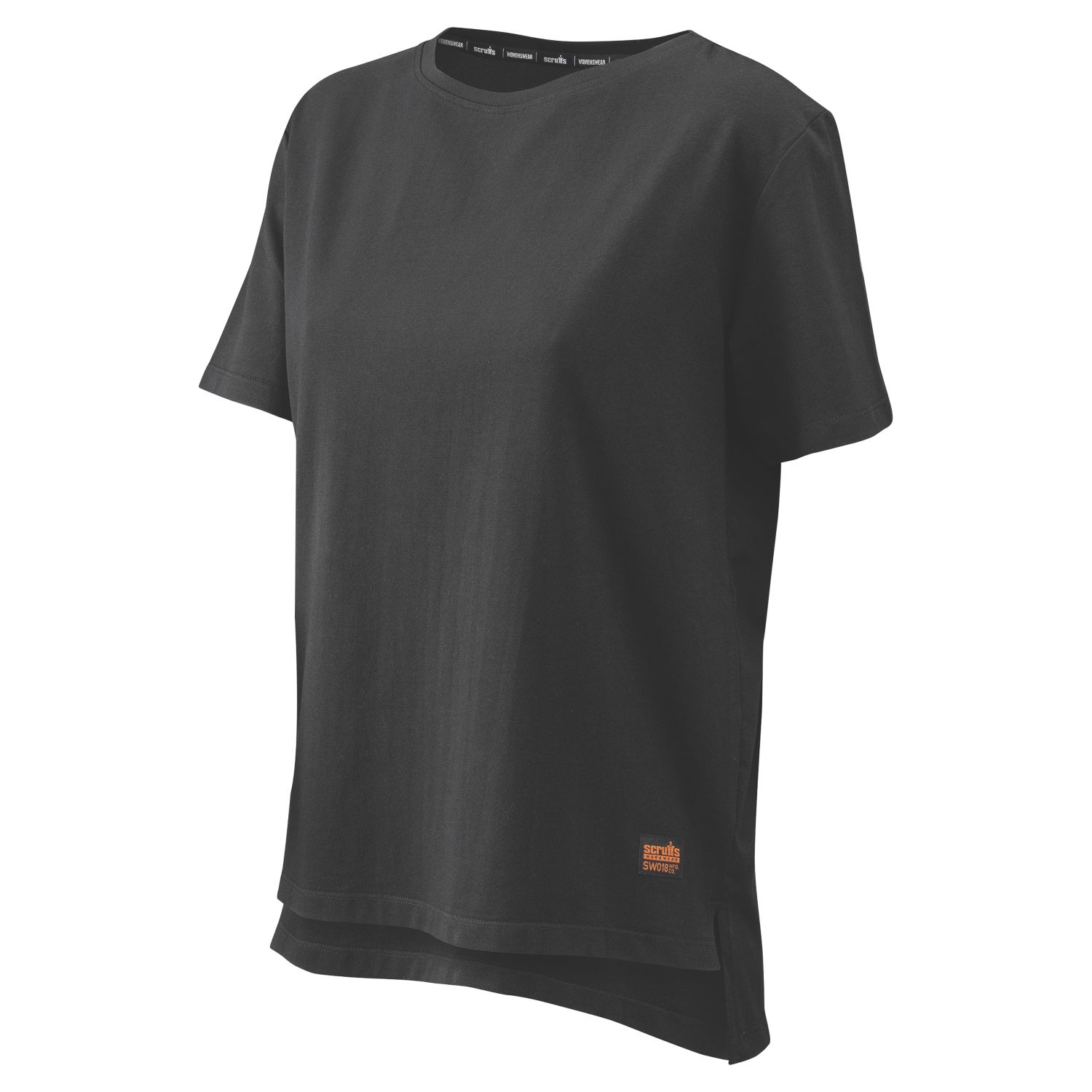 Scruffs Trade Short Sleeve Womens Work T-Shirt Black Size 14 (195KY)