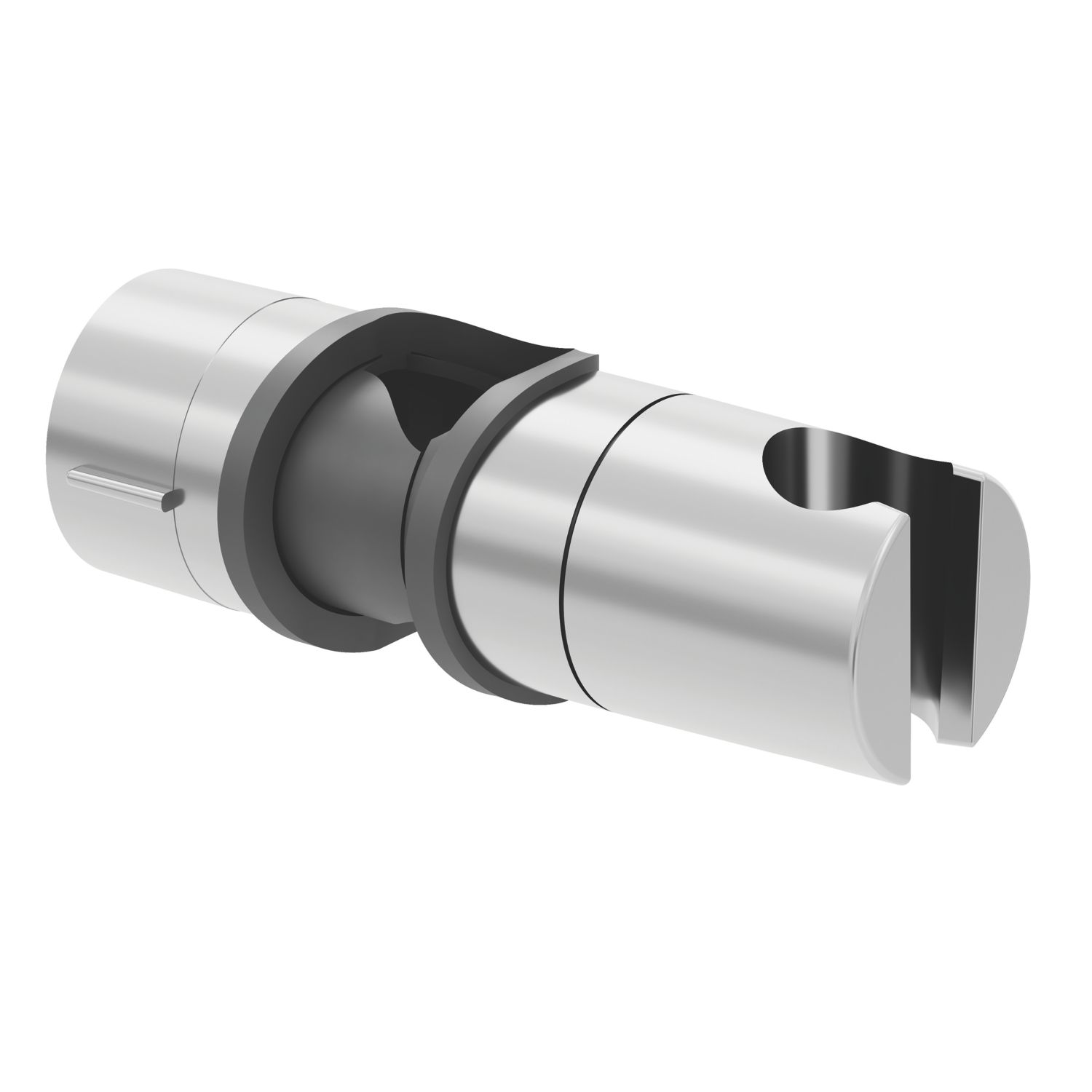 Swirl Riser Rail Slider Chrome 122mm (196KF)