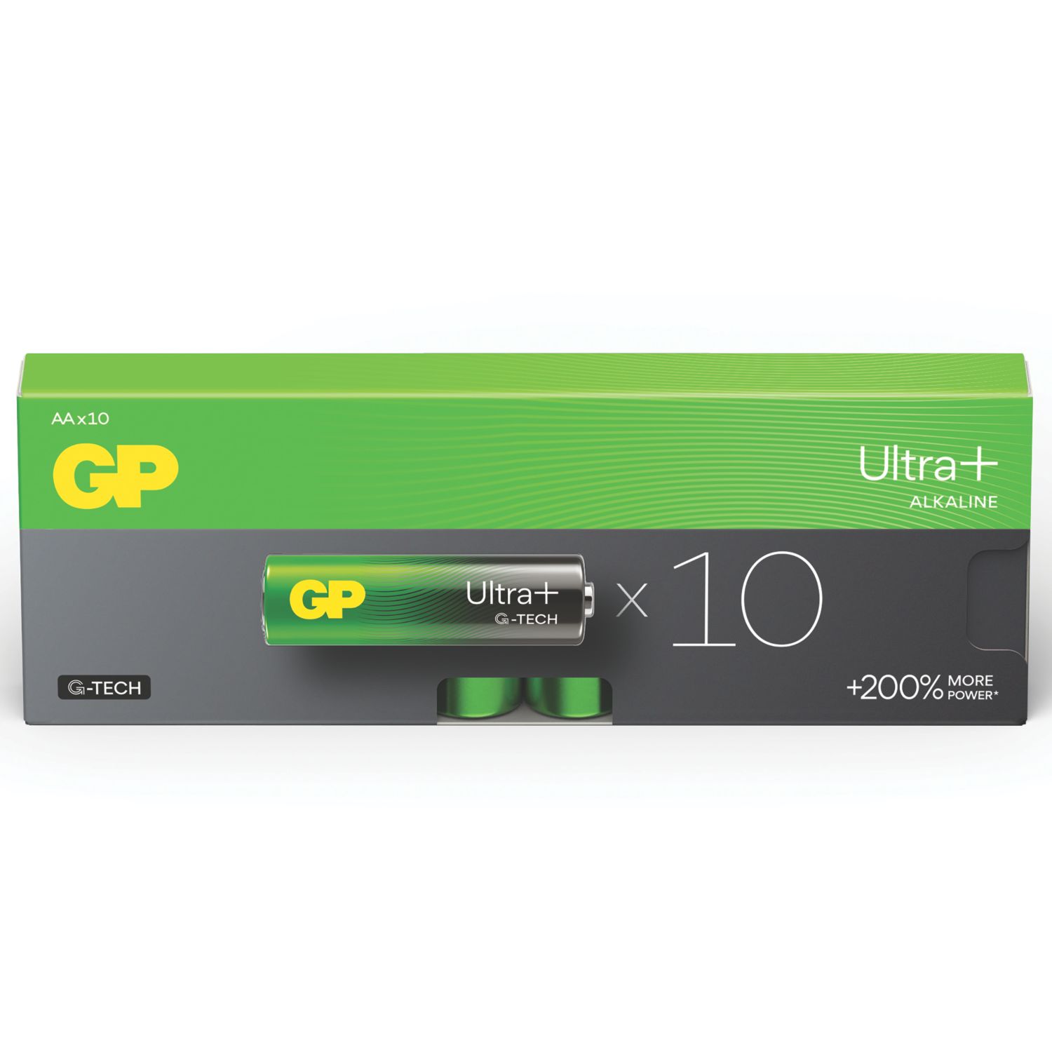 GP Batteries Ultra Plus AA 1.5V Alkaline Batteries 10 Pack (196RM)