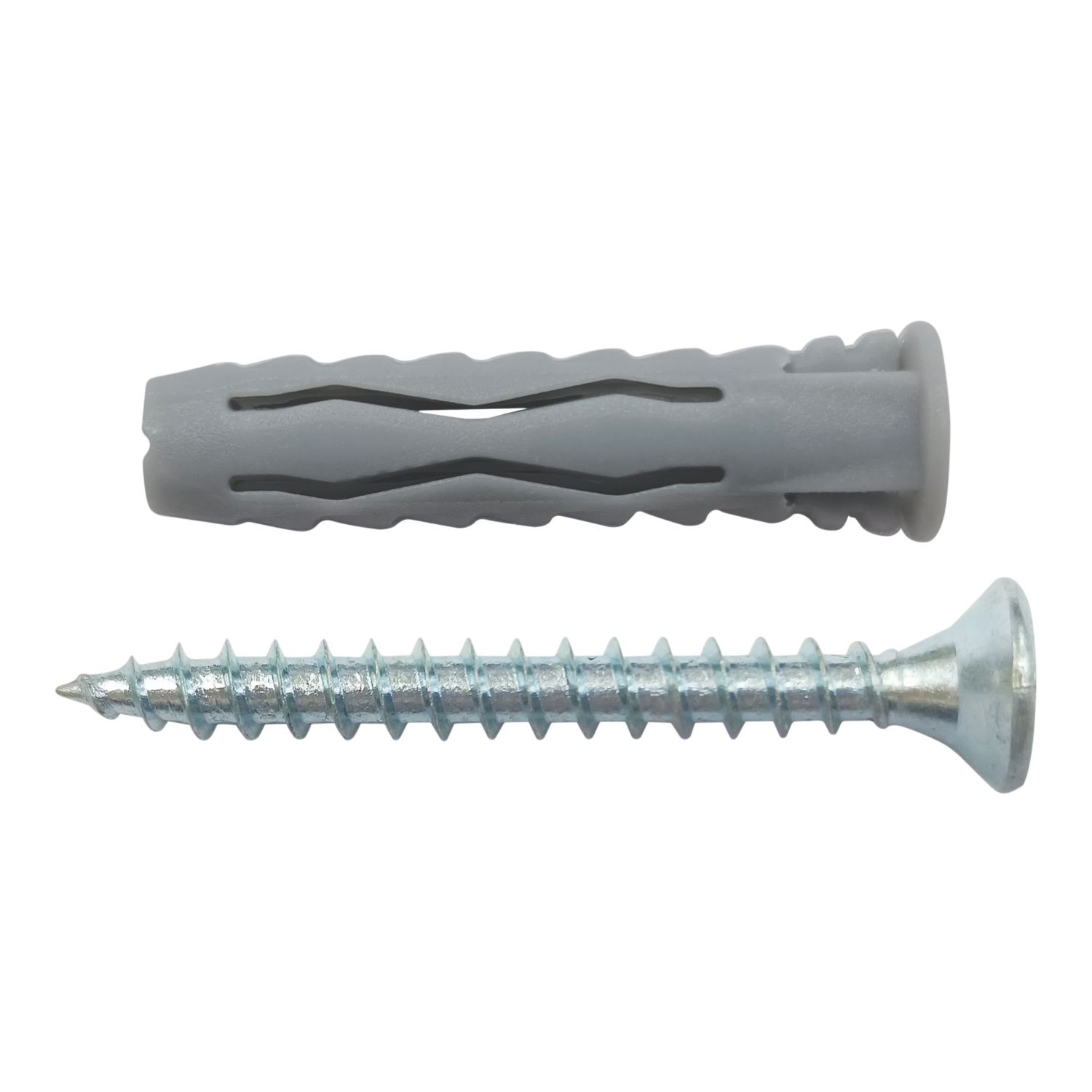 Easyfix Wall Plugs with Screws 6mm x 30mm 50 Pack (196YY)