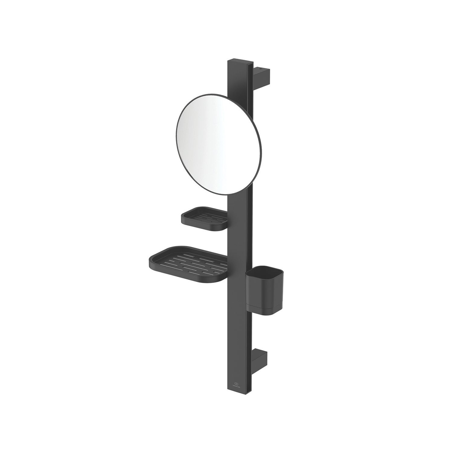 Ideal Standard Alu+ Mirror with Beauty Bar Silk Black 311mm x 160mm x 717mm (197KU)