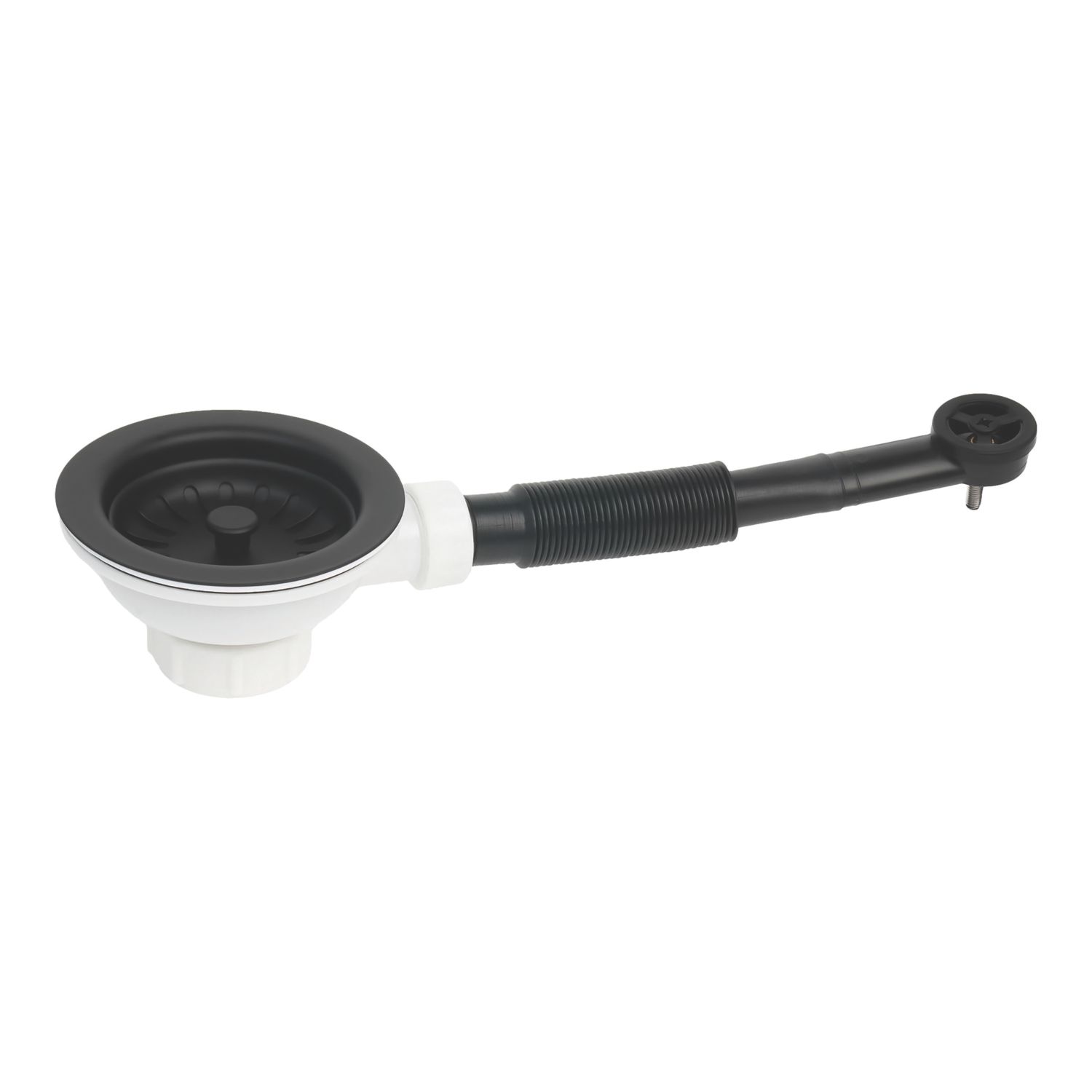 Flomasta Sink Strainer Matt Black 90mm (198YX)