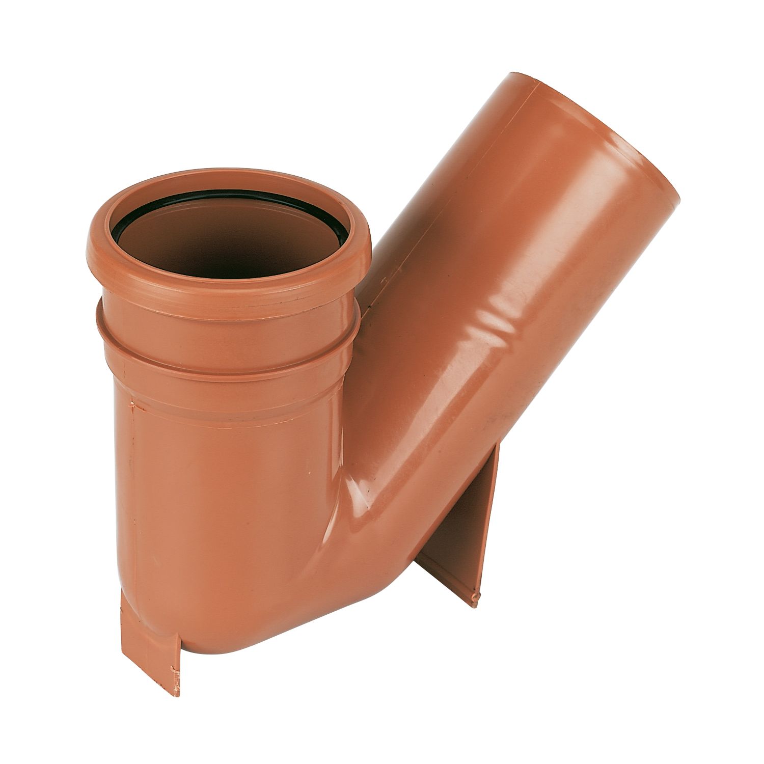 FloPlast Push-Fit 45° Single Socket Universal Gully Trap 110mm (19993)