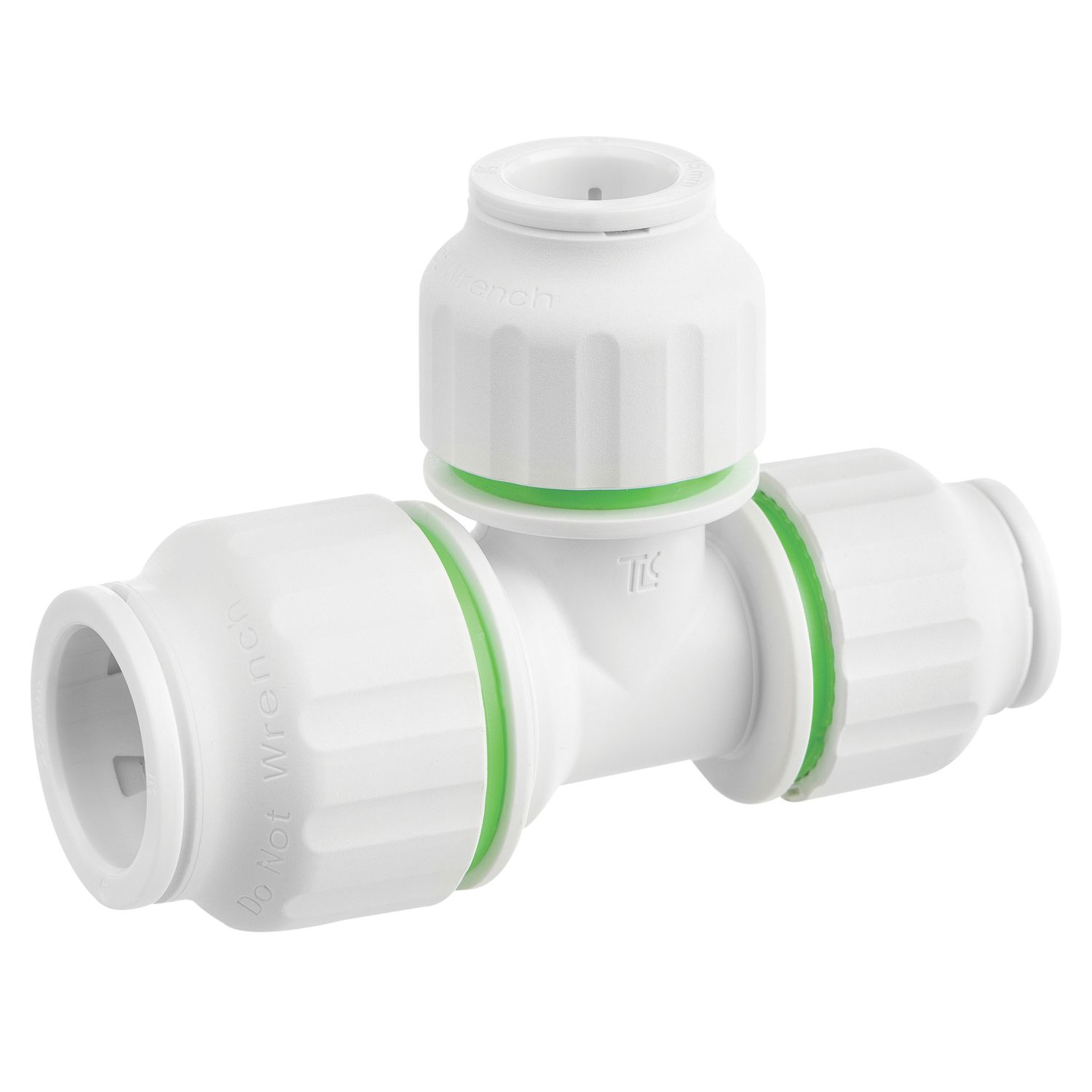 Flomasta Plastic Push-Fit Reducing Tee 22mm x 15mm x 15mm (199HY)