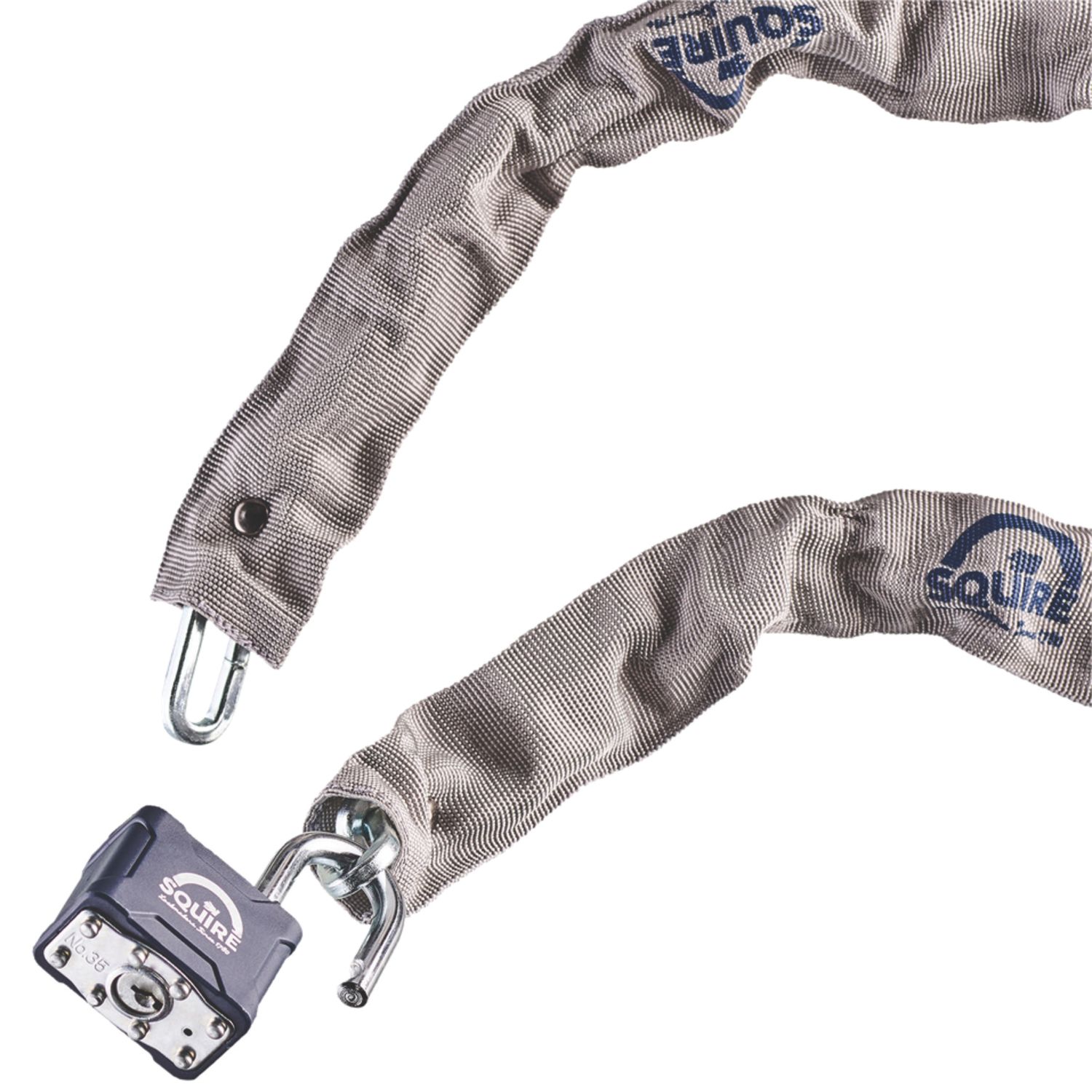 Squire Hardened Steel Padlock & Chain Set 900mm x 5mm (2003F)