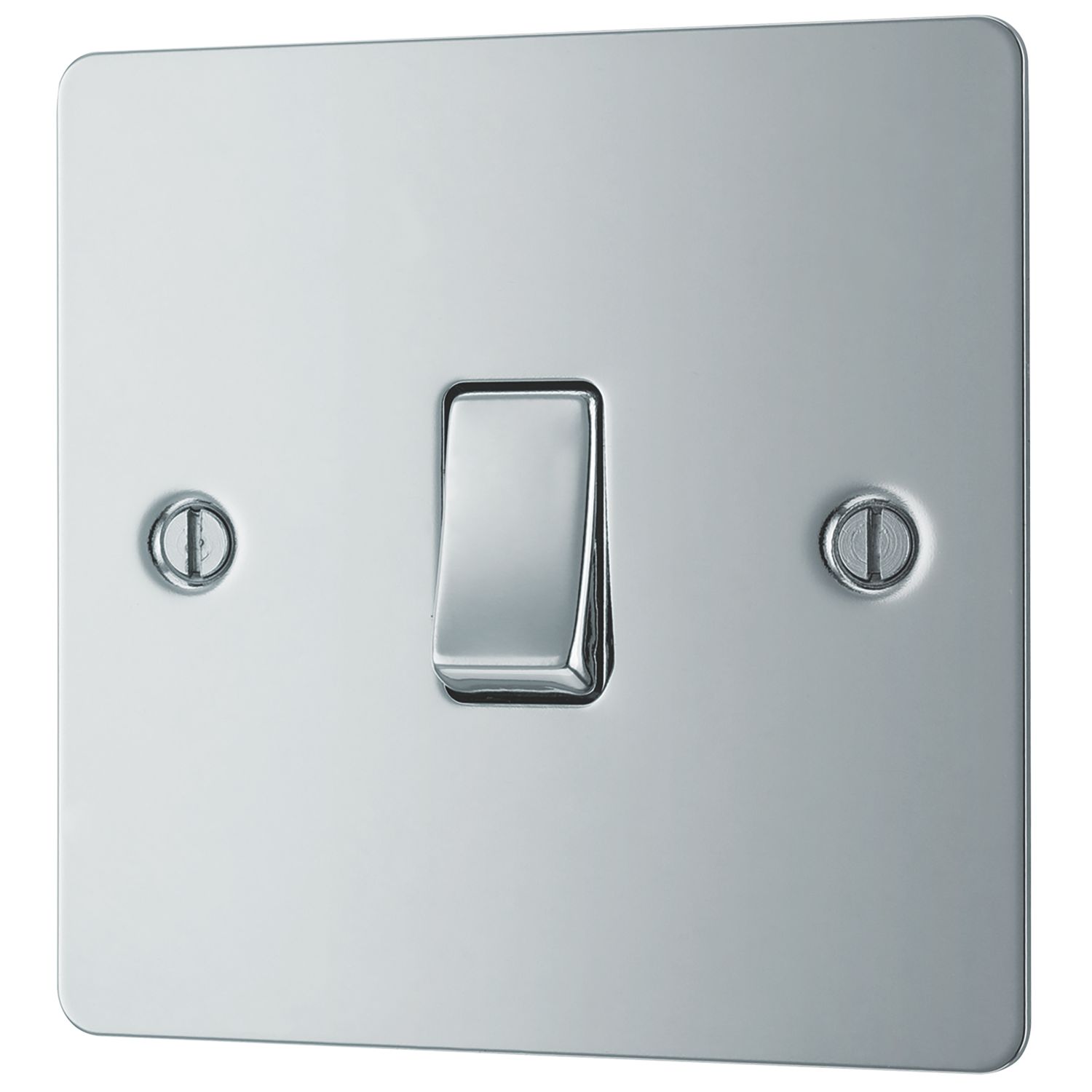 LAP 10AX 1-Gang 2-Way Light Switch Polished Chrome (20124)