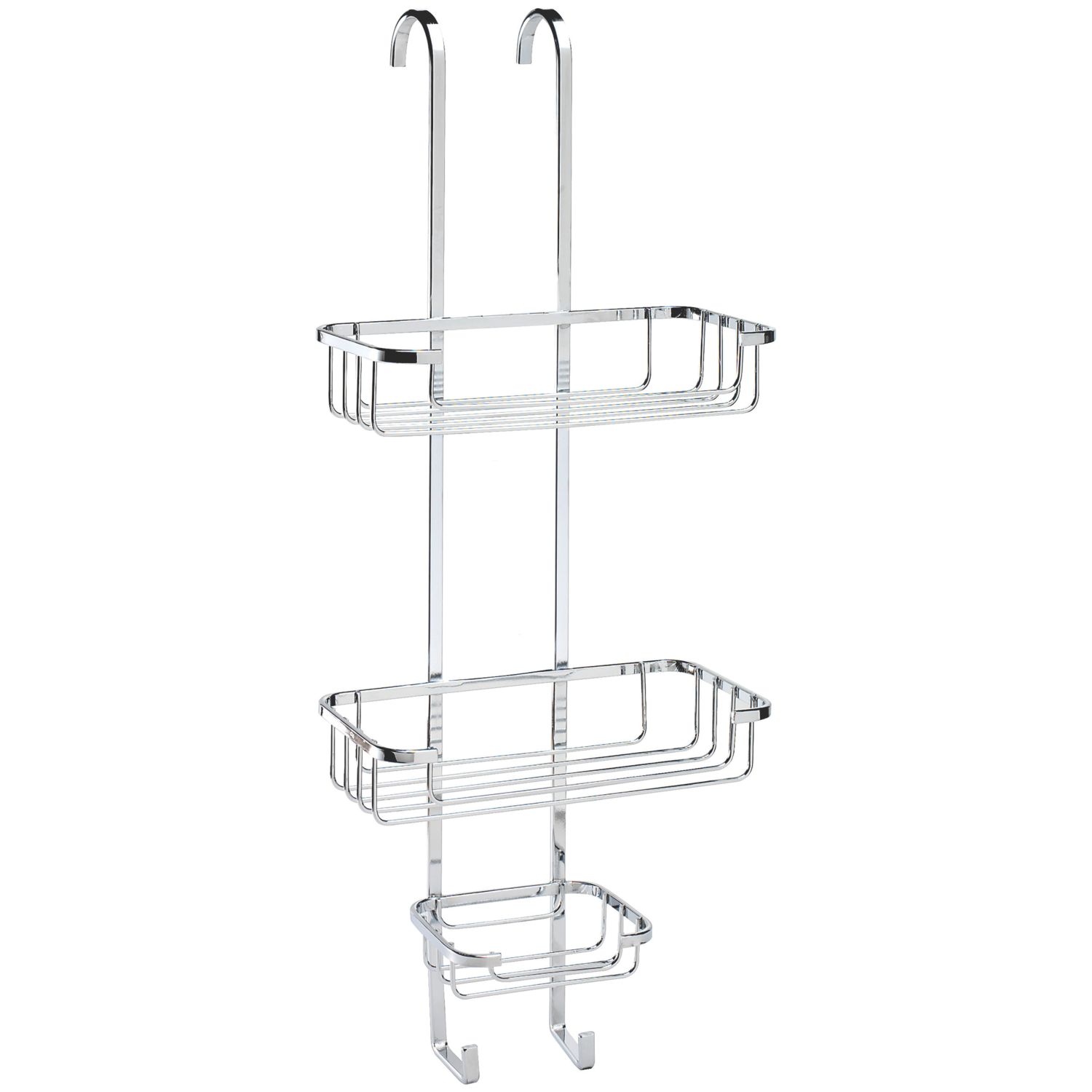 Croydex 3-Tier Hook-Over Basket Chrome (2025P)