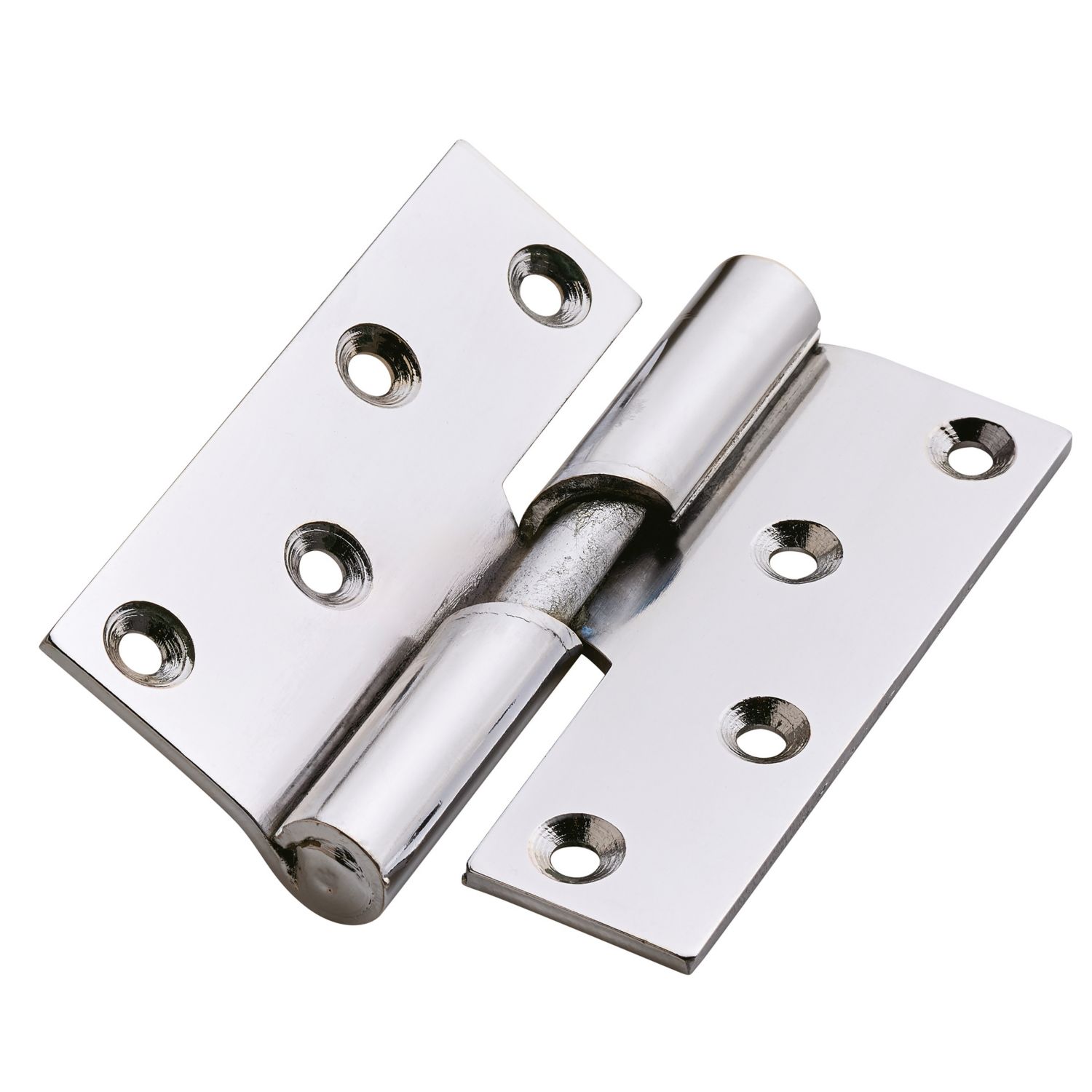 Smith & Locke Polished Chrome Rising Butt Hinges 100mm x 84mm 2 Pack (202TE)