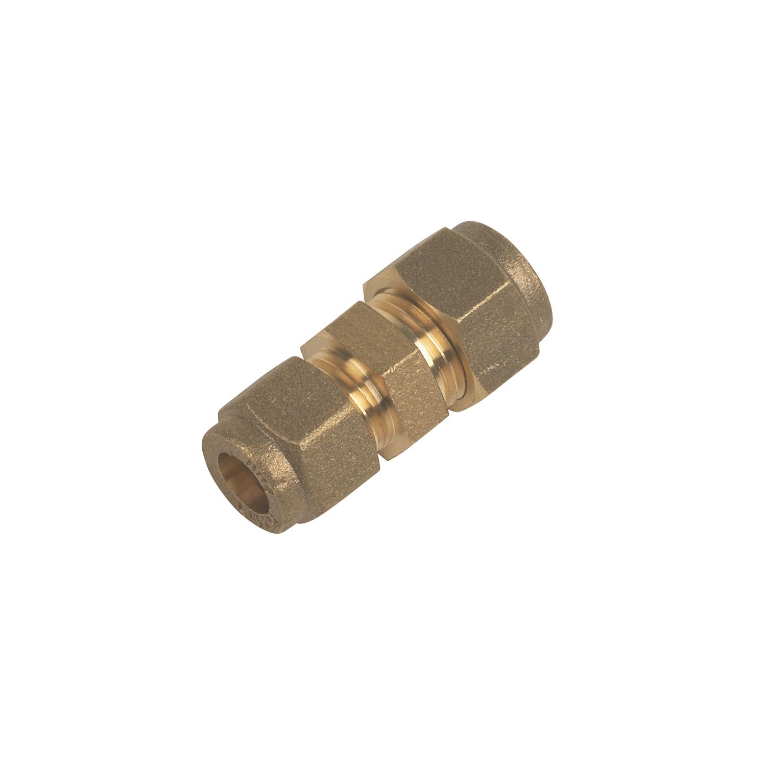 Flomasta Brass Compression Equal Coupler 8mm (20317)
