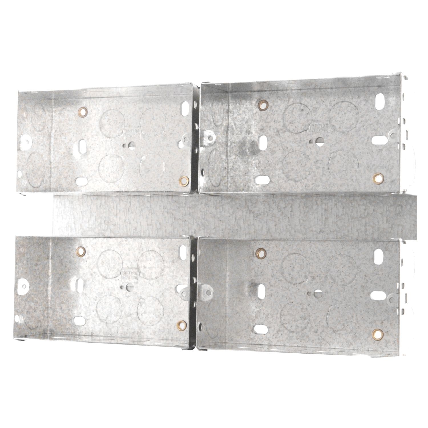 British General 4 x 2-Gang Surface Pattress Mounting Box 47mm (2034F)