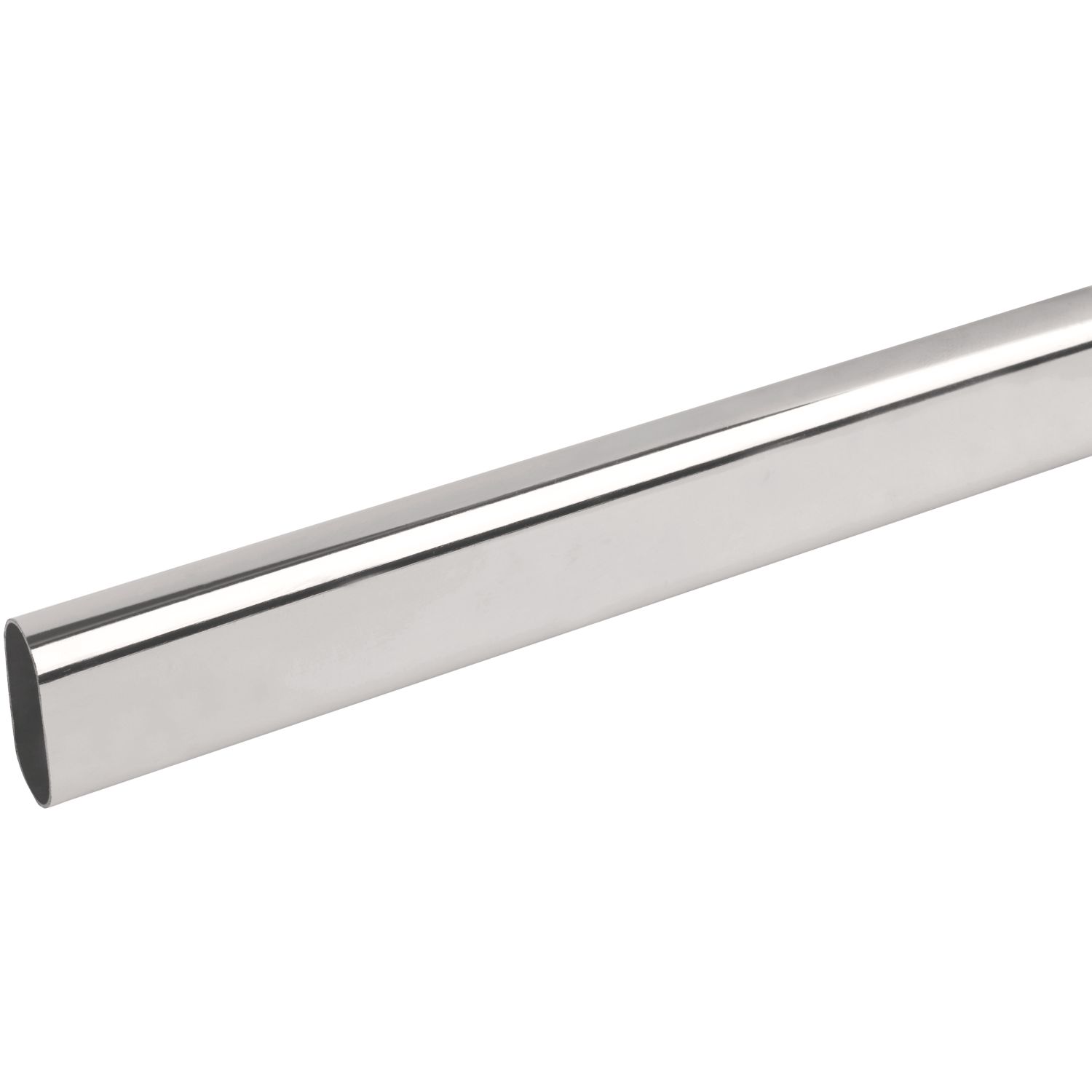 Smith & Locke Oval Wardrobe Rail Polished Chrome 1219mm x 30mm (2048V)