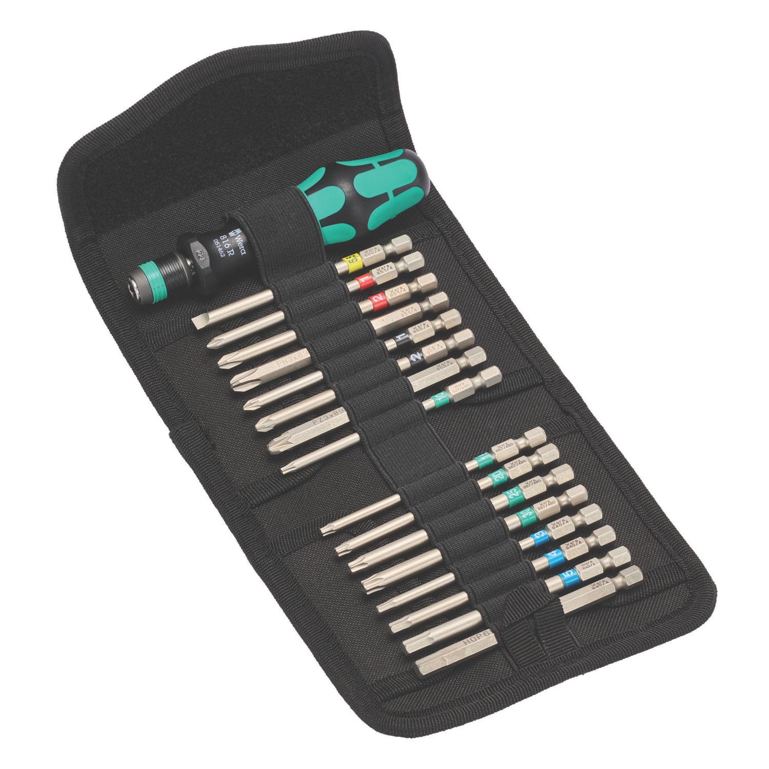 Wera Kraftform Kompakt 60 Interchangeable Screwdriver Set 17 Pieces (204FP)