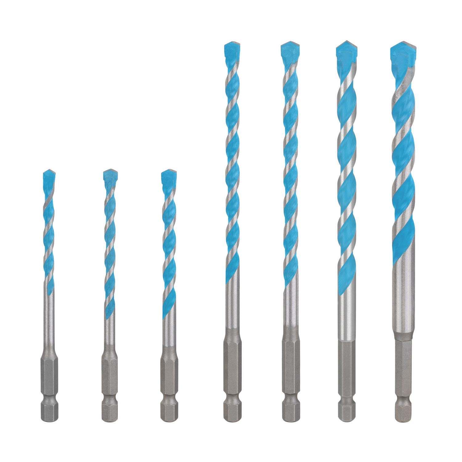Bosch Expert Hex Shank Multi-Material Drill Bit Set 7 Pieces (205AK)