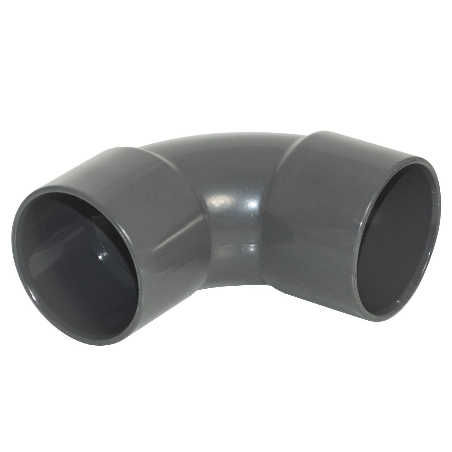 FloPlast Solvent Weld Waste Bend 92.5° Anthracite Grey 32mm 5 Pack (205KJ)
