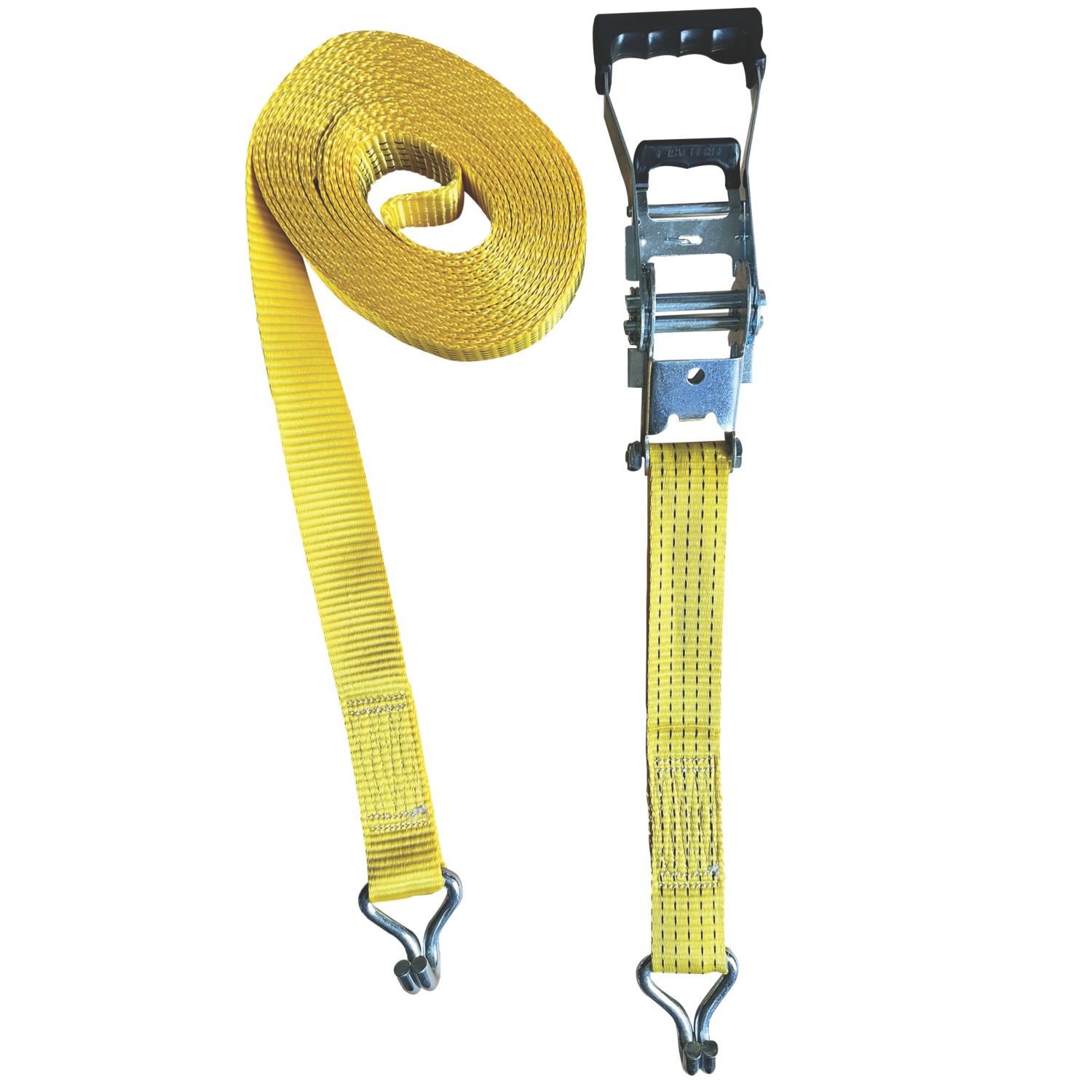 Smith & Locke Ratchet Tie-Down with J-Hooks 8m x 50mm (205XT)