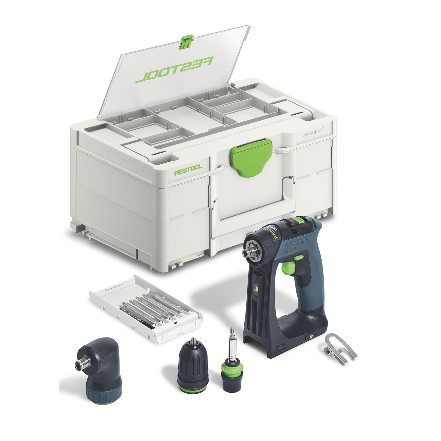 Festool CXS 18-Basic-Set 18V Li-Ion Airstream Li-High Power Brushless Cordless Drill Driver - Bare (207HM)