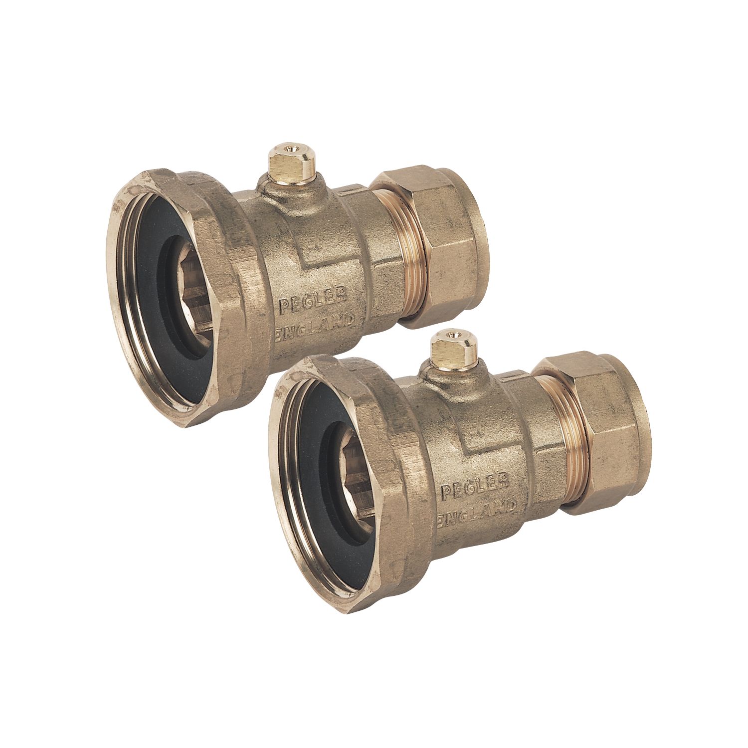 Pegler Pump Valves 22mm x 1 1/2" 2 Pack (20850)