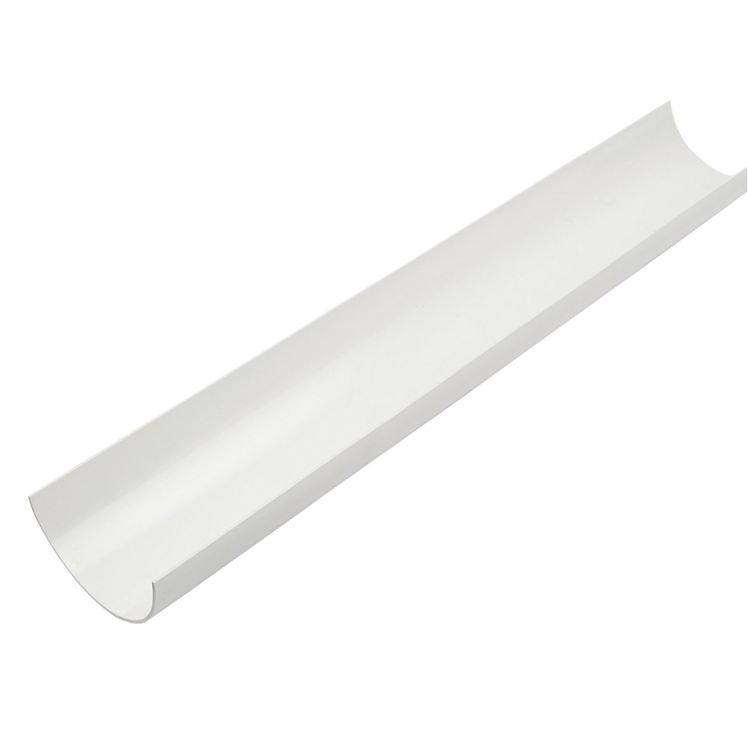 FloPlast uPVC Half Round Gutter White 112mm x 3m (20946)