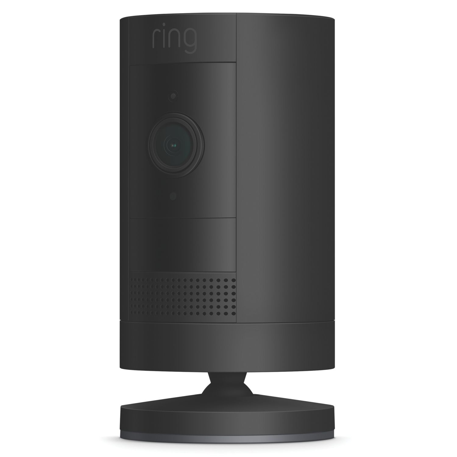 Ring Stick Up Battery-Powered Black Wireless 1080p Indoor & Outdoor Round Smart Camera (209HE)