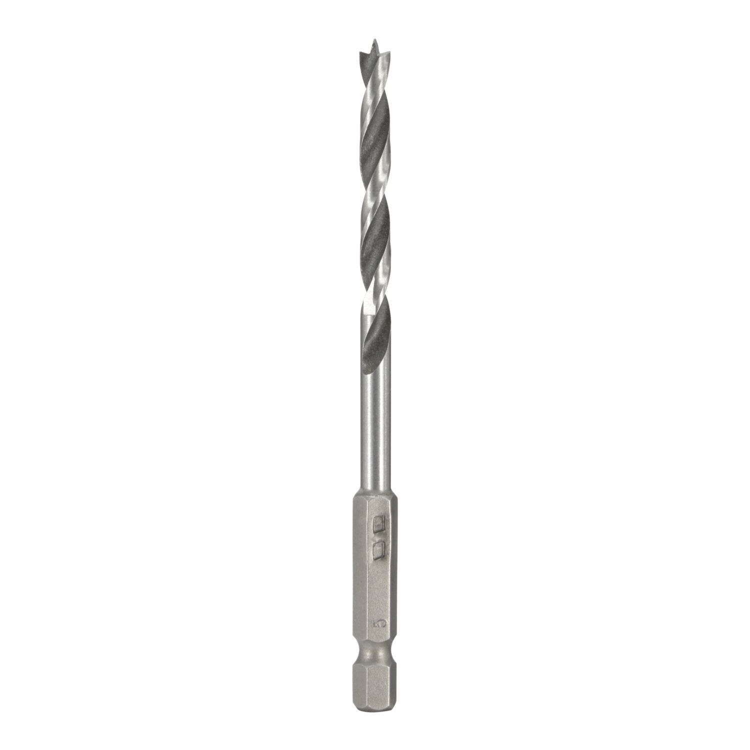 Titan Hex Shank Double-Flute Brad Point Wood Drill Bit 5mm x 104mm (209PT)